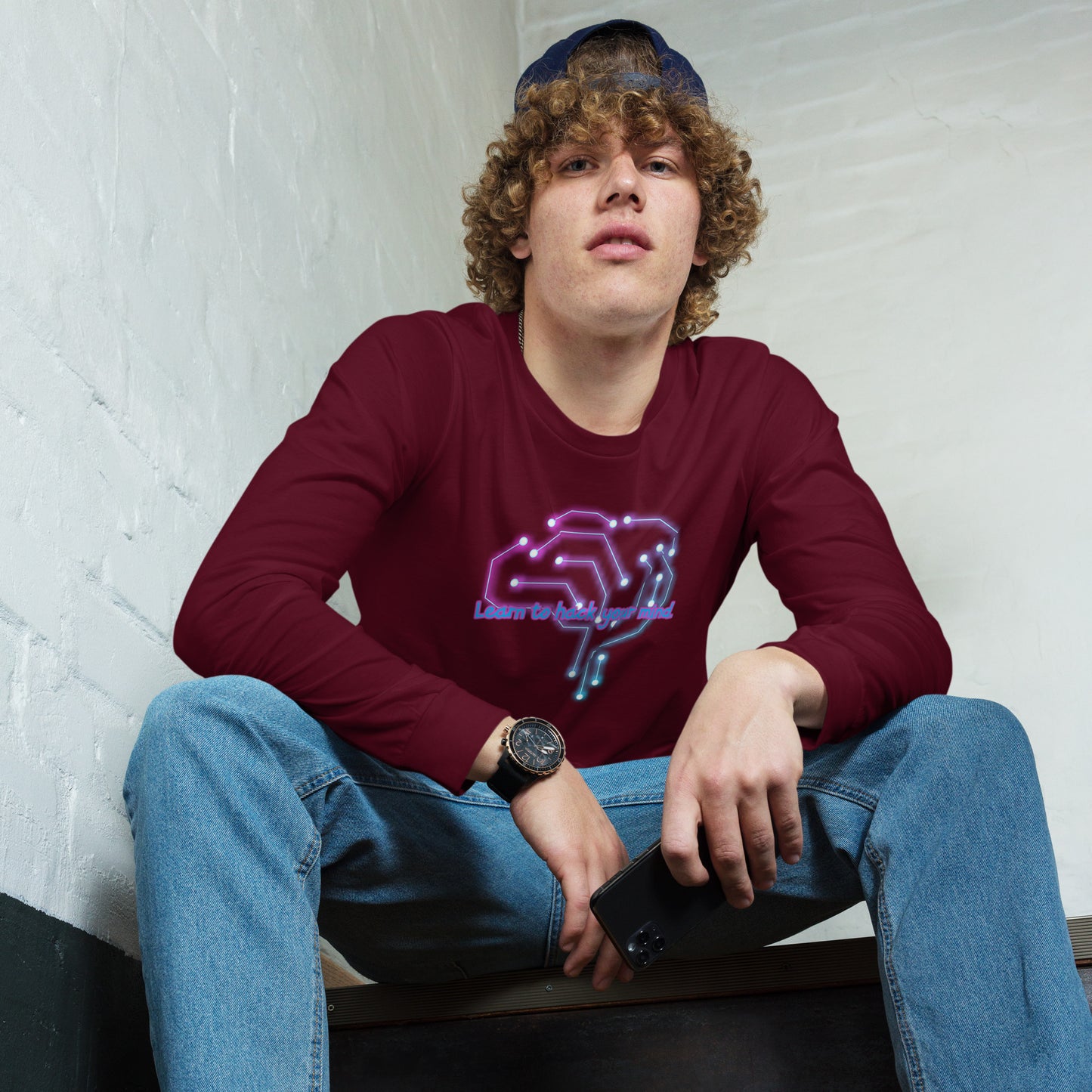 Brain Waves Unisex Long Sleeve Tee