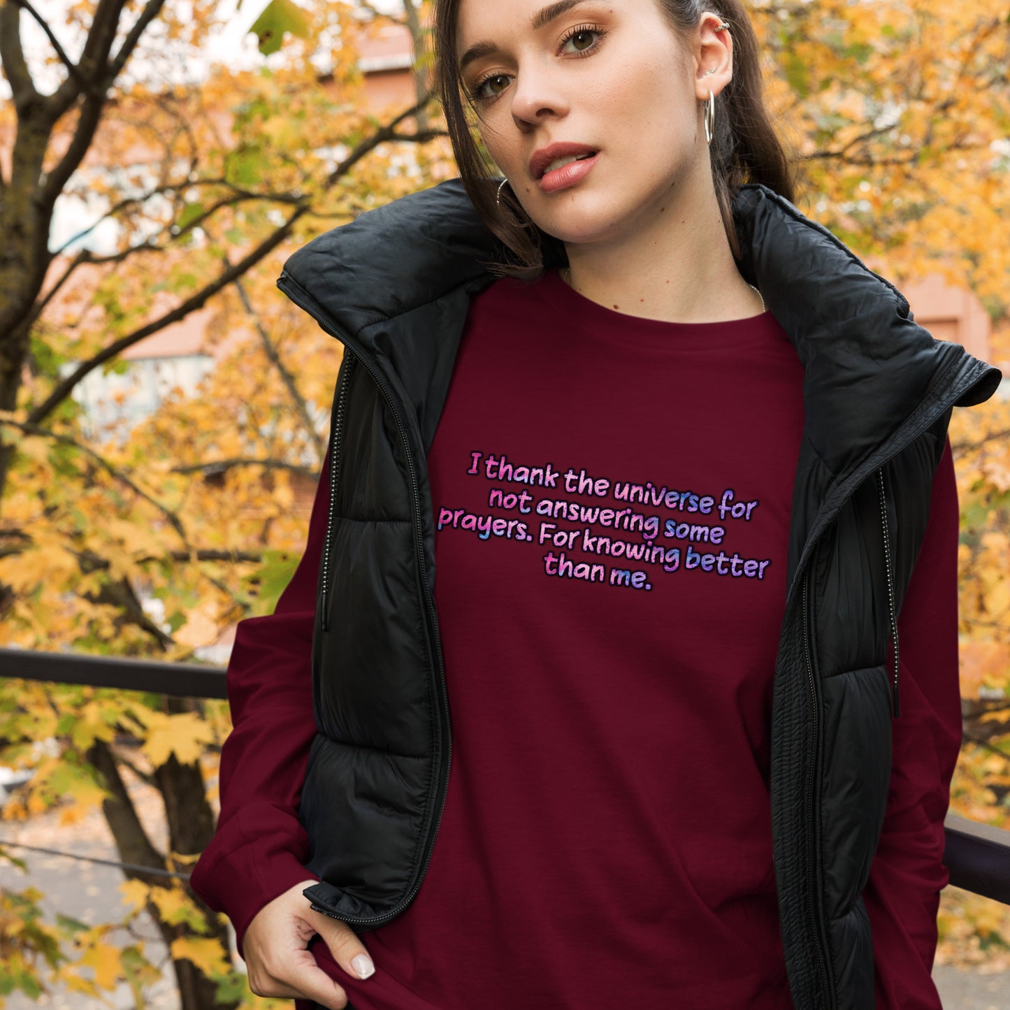 Thank The Universe #1 Unisex Long Sleeve Tee
