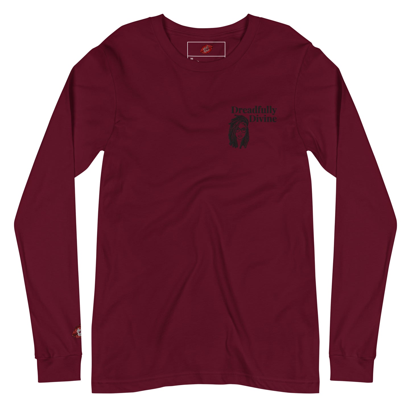DD Woman (Black) Embroidered Unisex Long Sleeve Tee