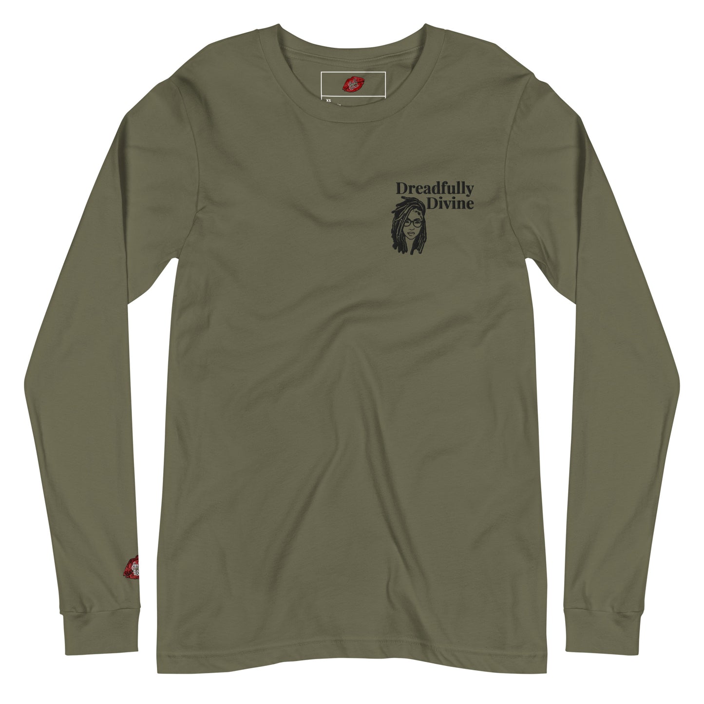 DD Woman (Black) Embroidered Unisex Long Sleeve Tee