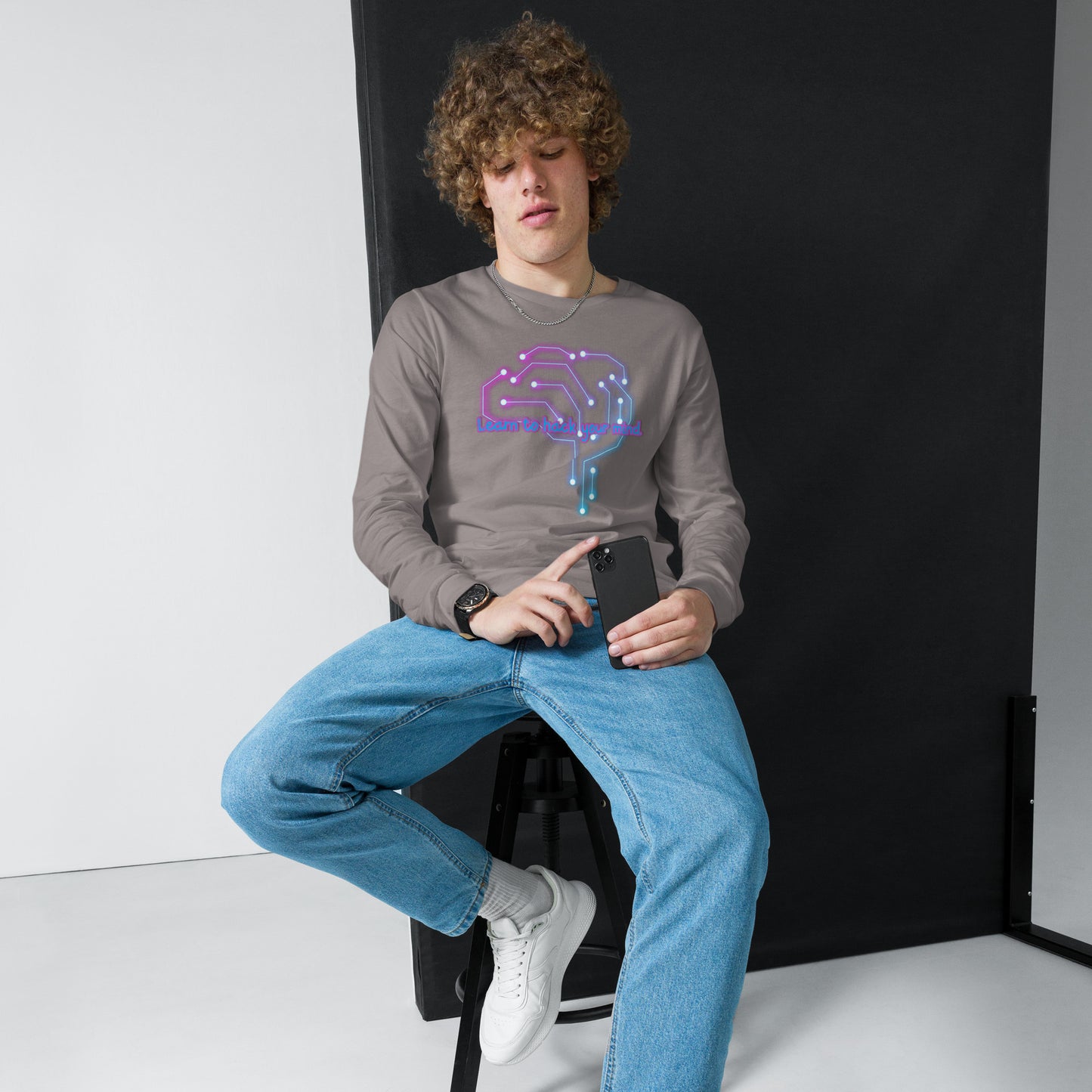 Brain Waves Unisex Long Sleeve Tee