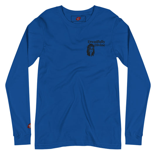 DD Woman (Black) Embroidered Unisex Long Sleeve Tee