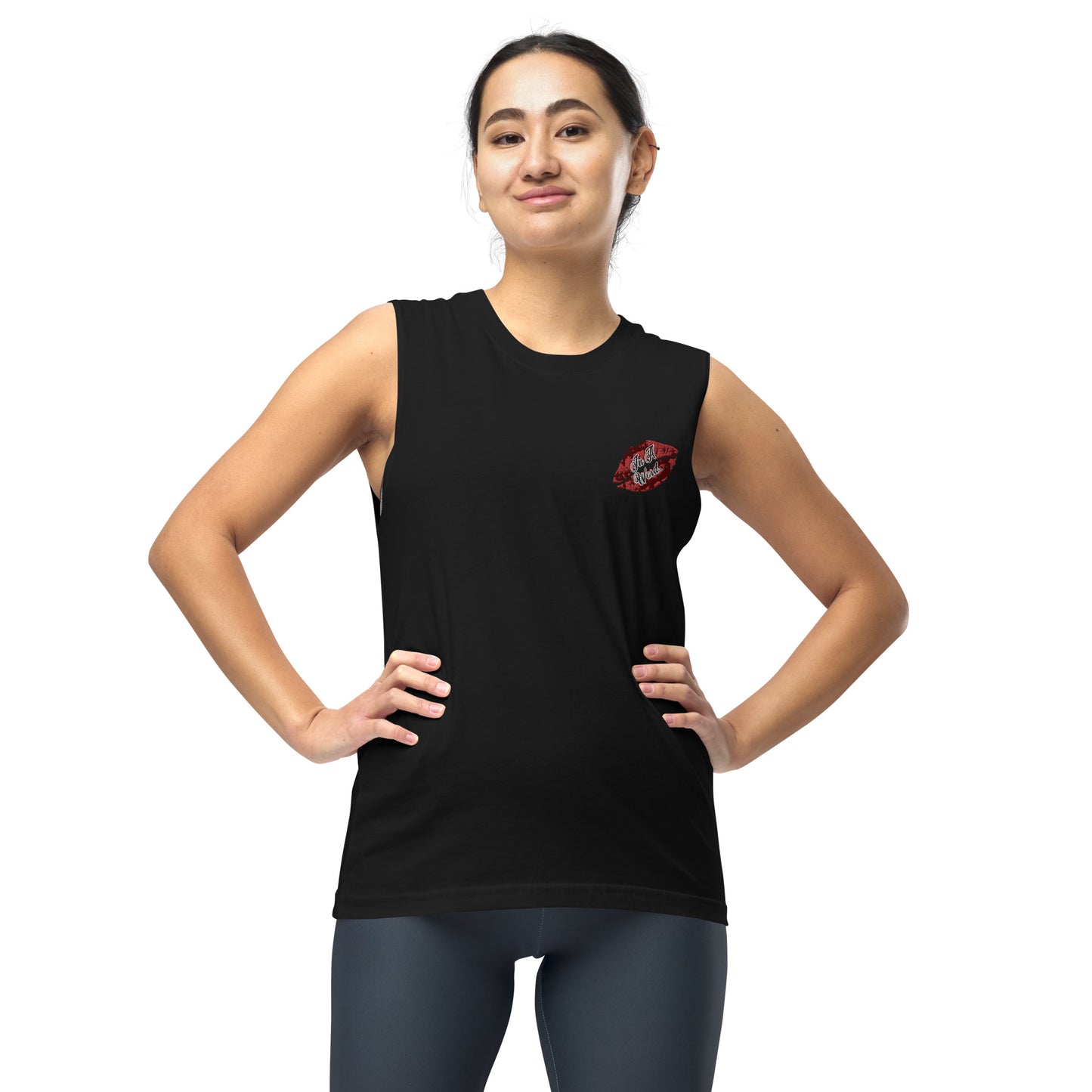 In A Word (Embroidered Logo) Unisex Muscle Shirt