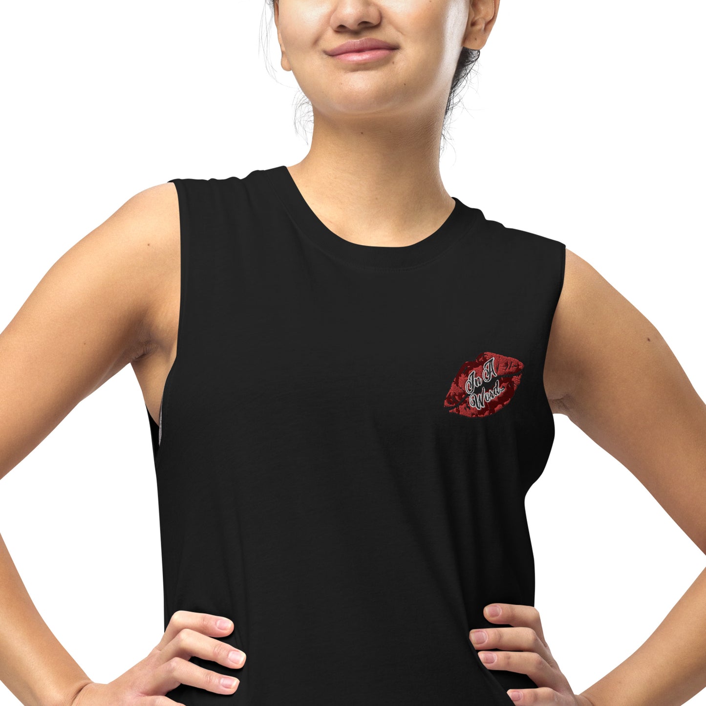 In A Word (Embroidered Logo) Unisex Muscle Shirt