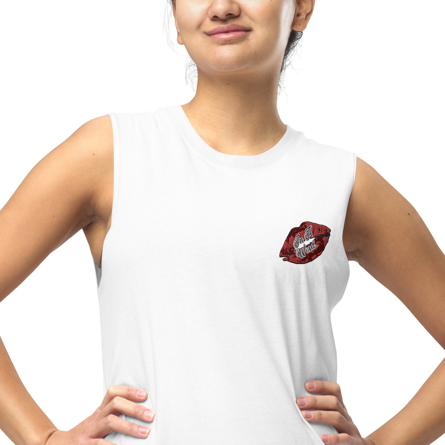 In A Word (Embroidered Logo) Unisex Muscle Shirt