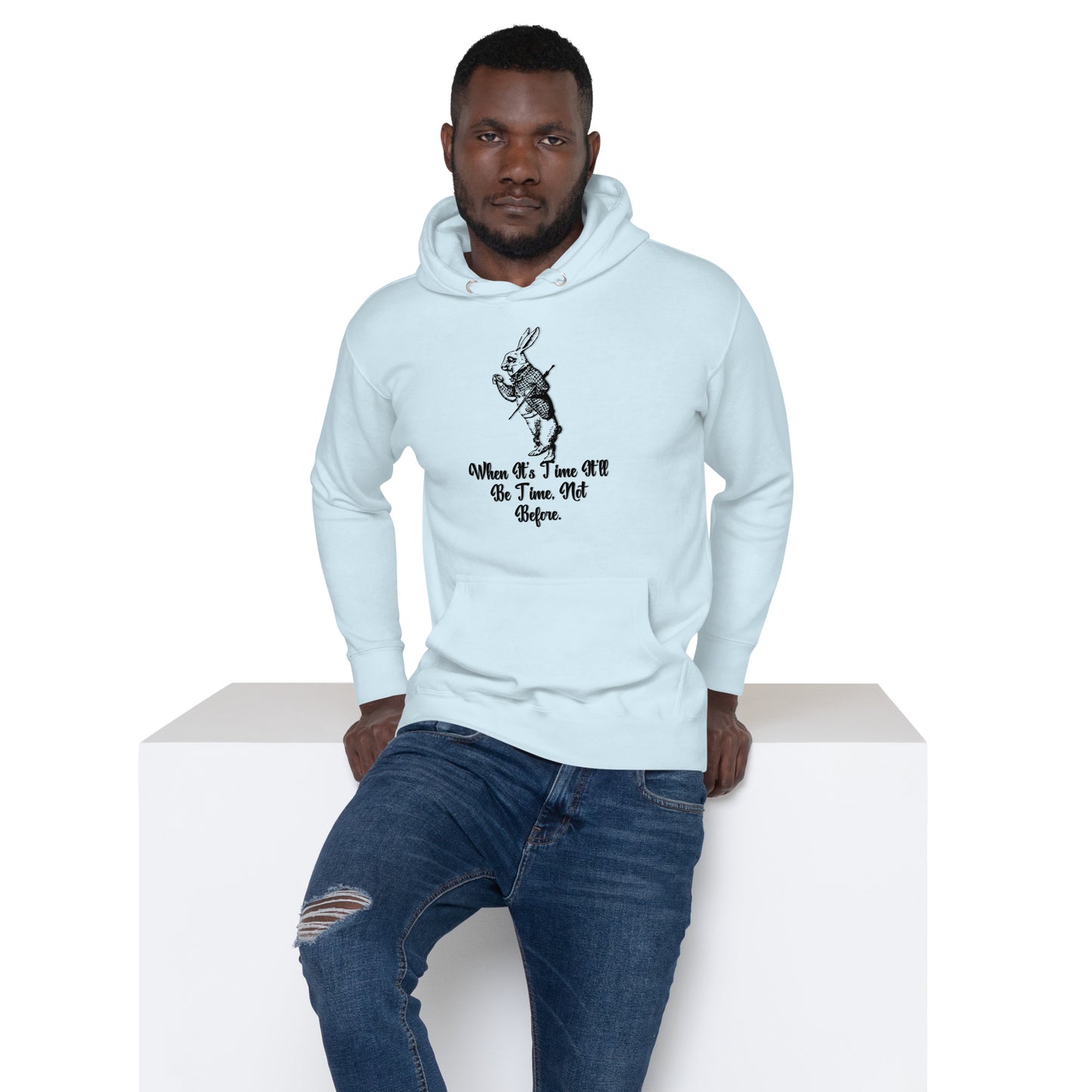 Rabbit (Black) Unisex Premium Hoodie