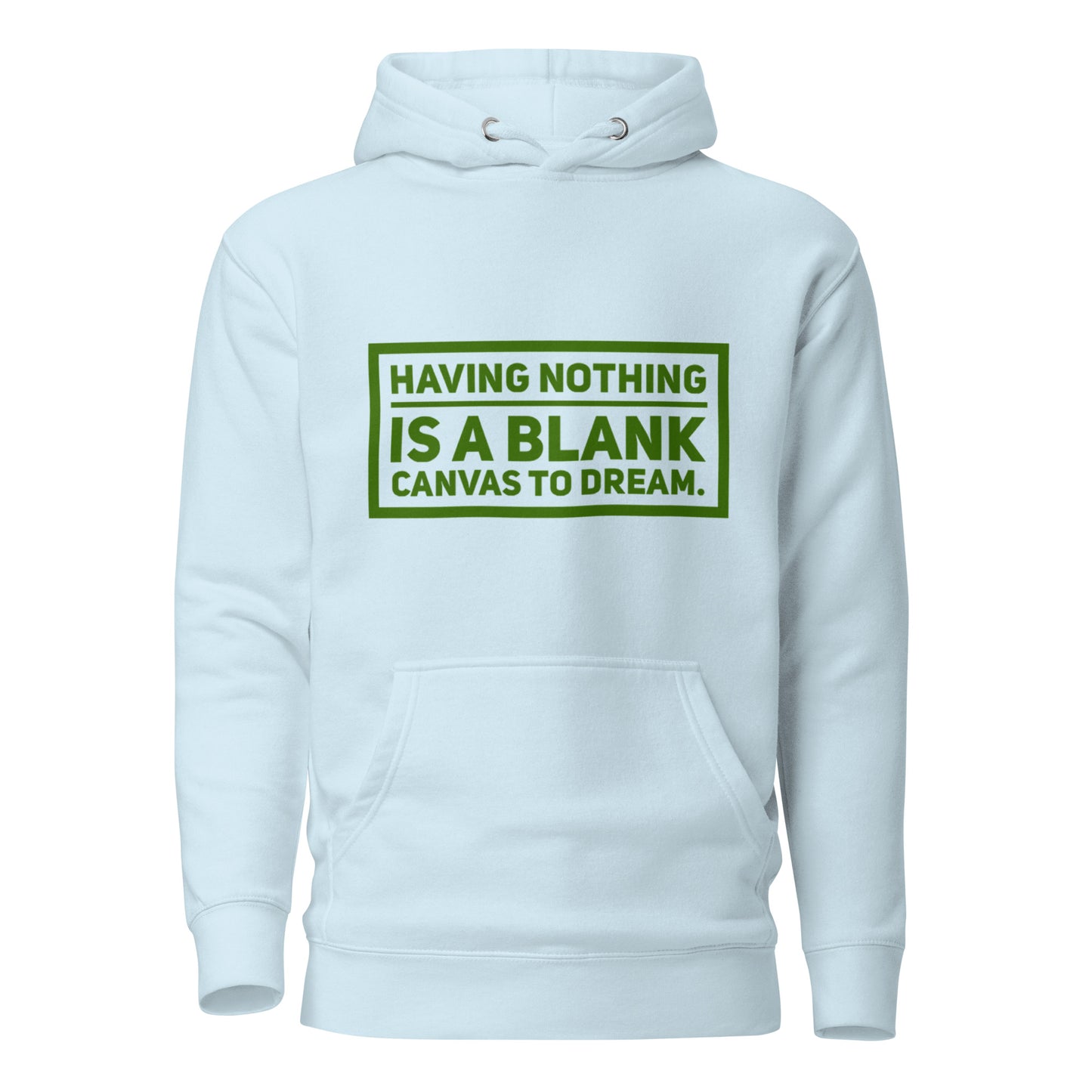 Blank Canvas (Green) Unisex Premium Hoodie