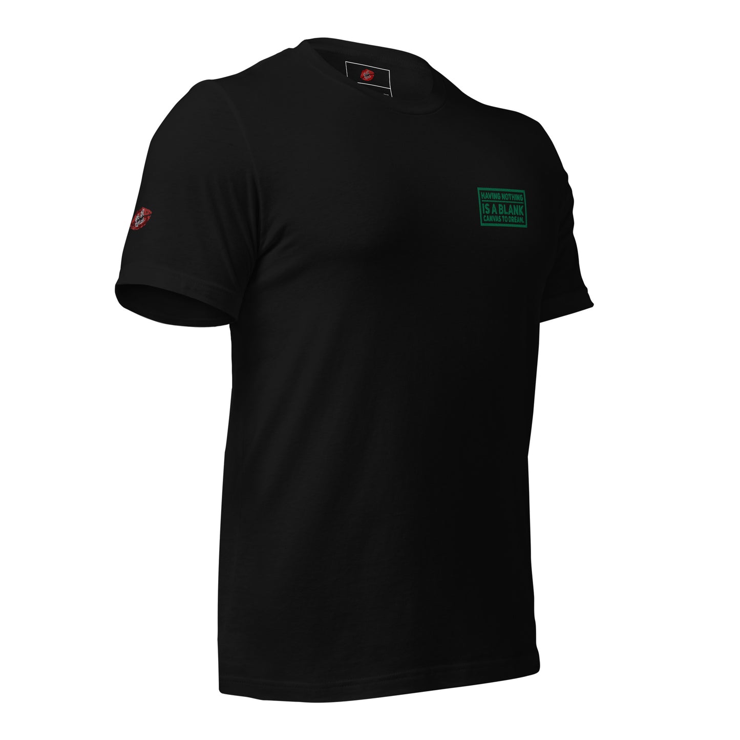 Blank Canvas (Green) Embroidered Unisex Staple T-shirt