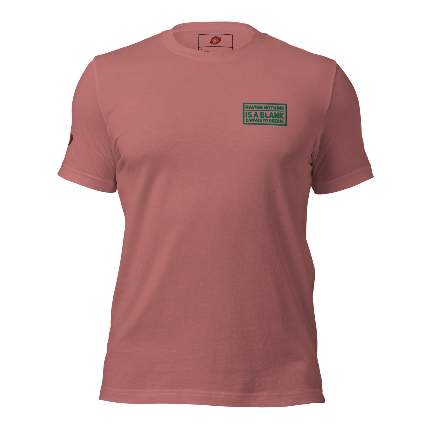 Blank Canvas (Green) Embroidered Unisex Staple T-shirt
