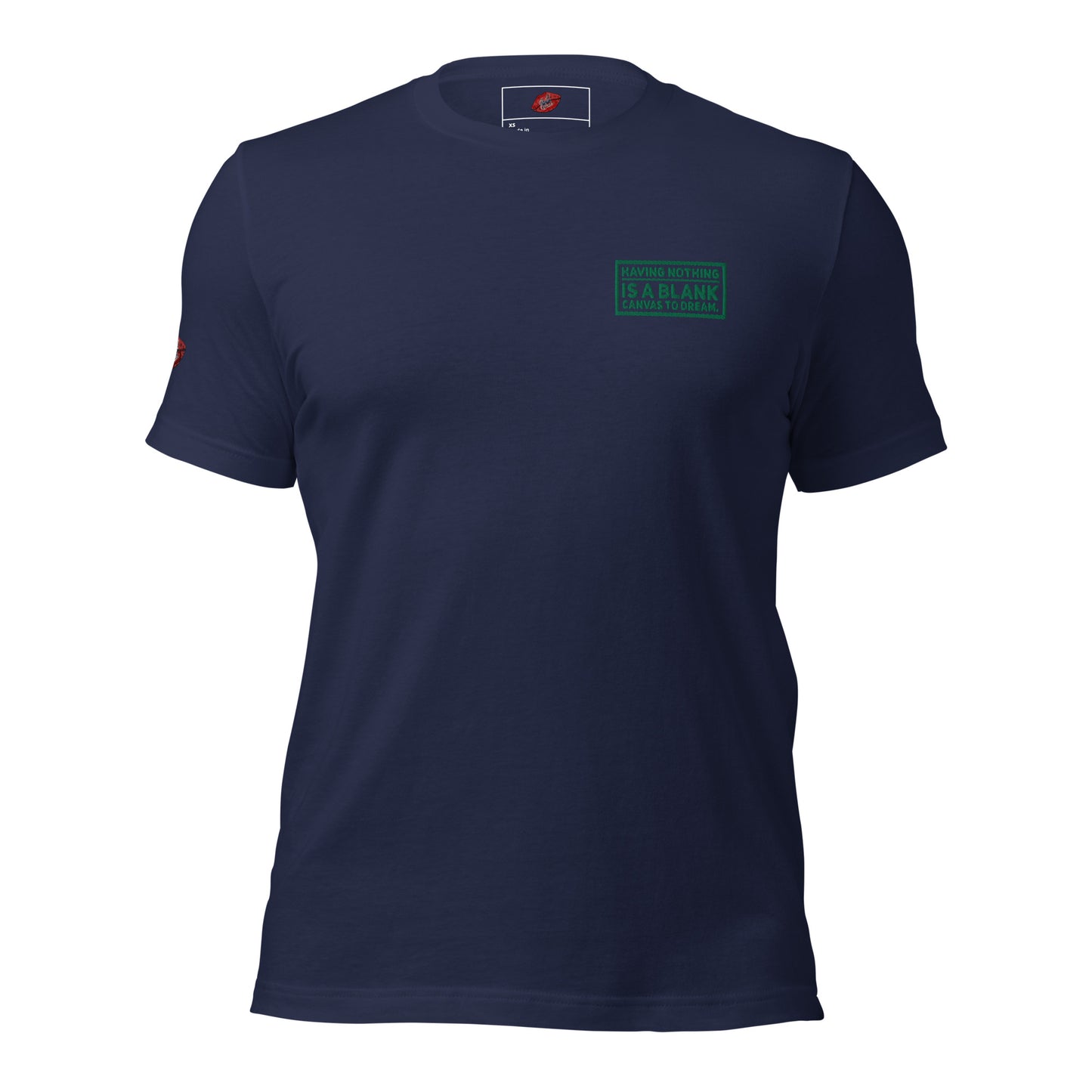 Blank Canvas (Green) Embroidered Unisex Staple T-shirt