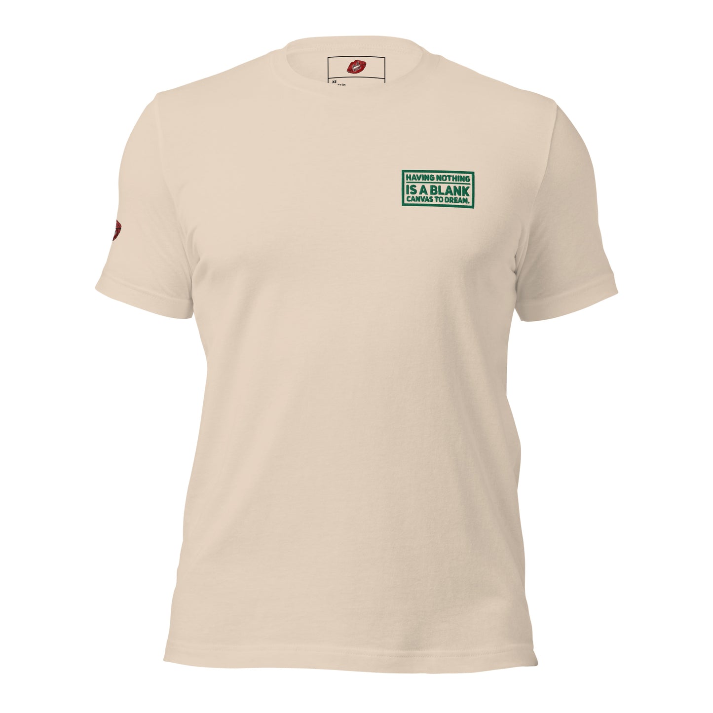 Blank Canvas (Green) Embroidered Unisex Staple T-shirt