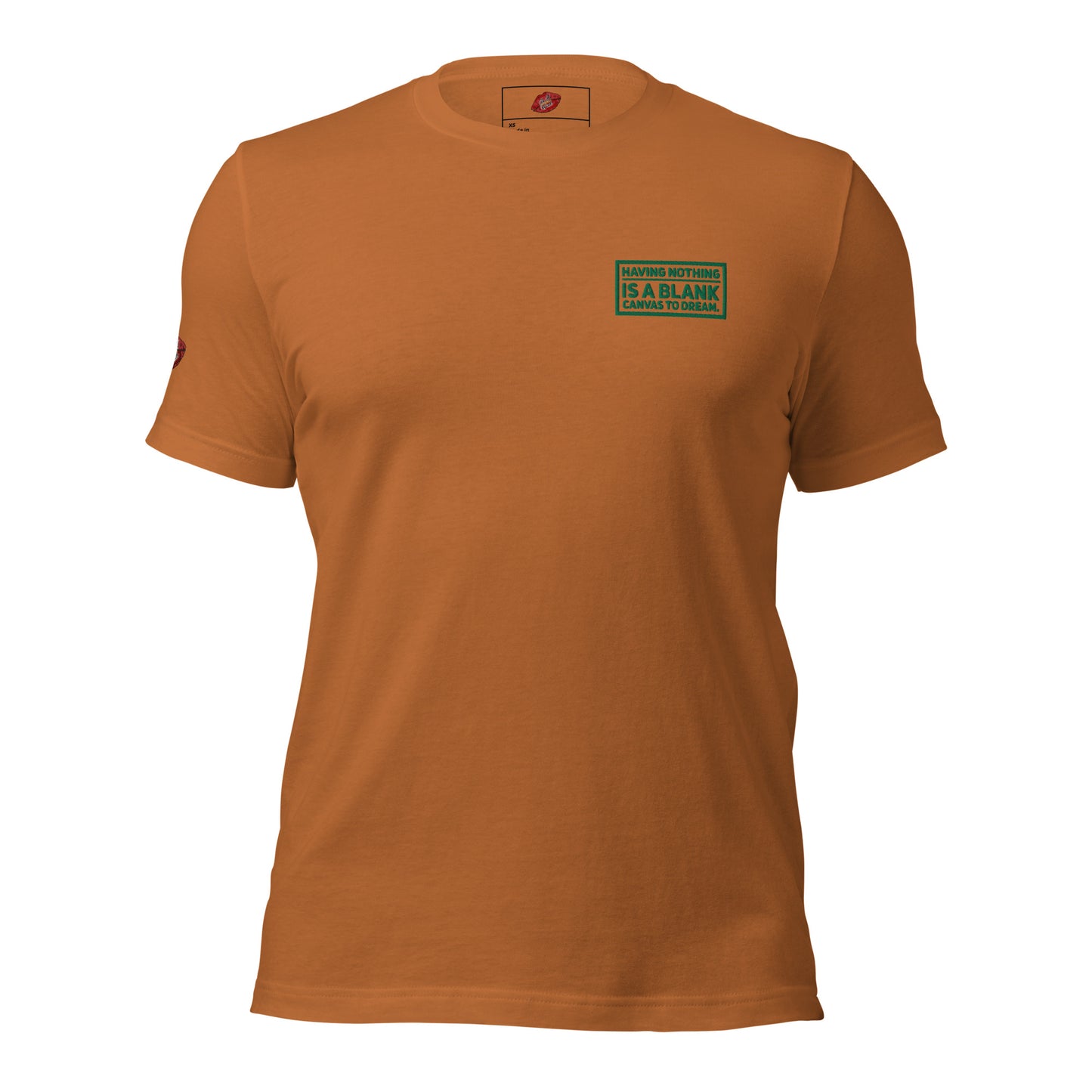Blank Canvas (Green) Embroidered Unisex Staple T-shirt