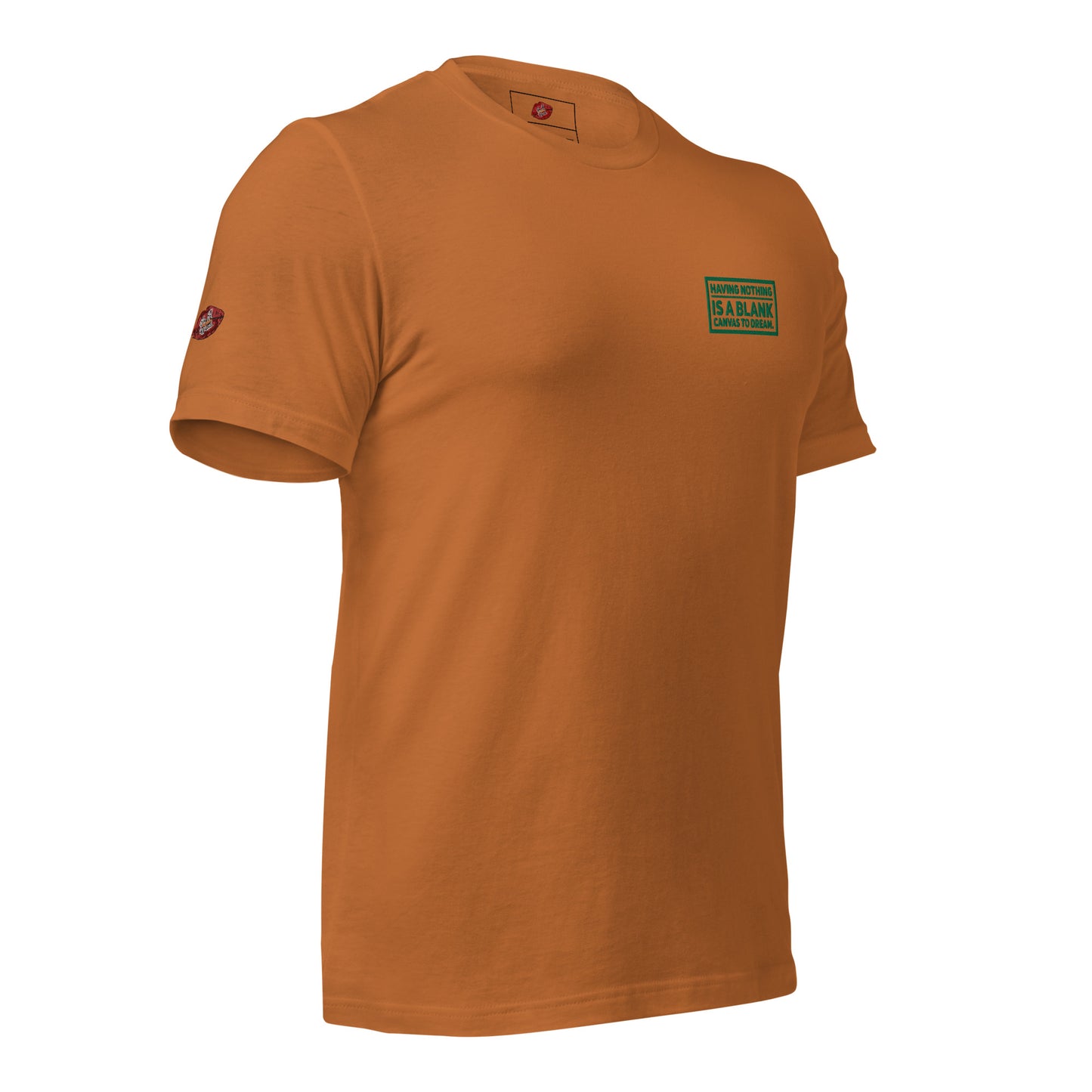 Blank Canvas (Green) Embroidered Unisex Staple T-shirt