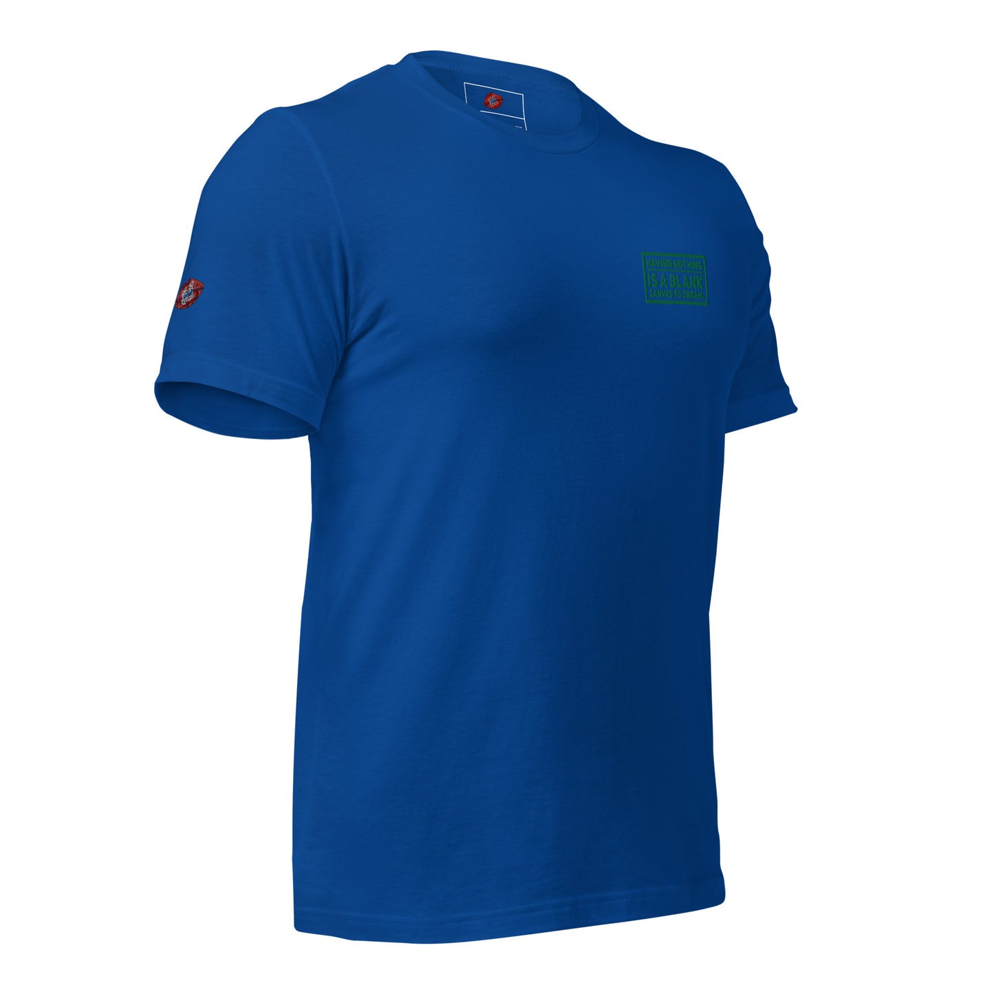 Blank Canvas (Green) Embroidered Unisex Staple T-shirt