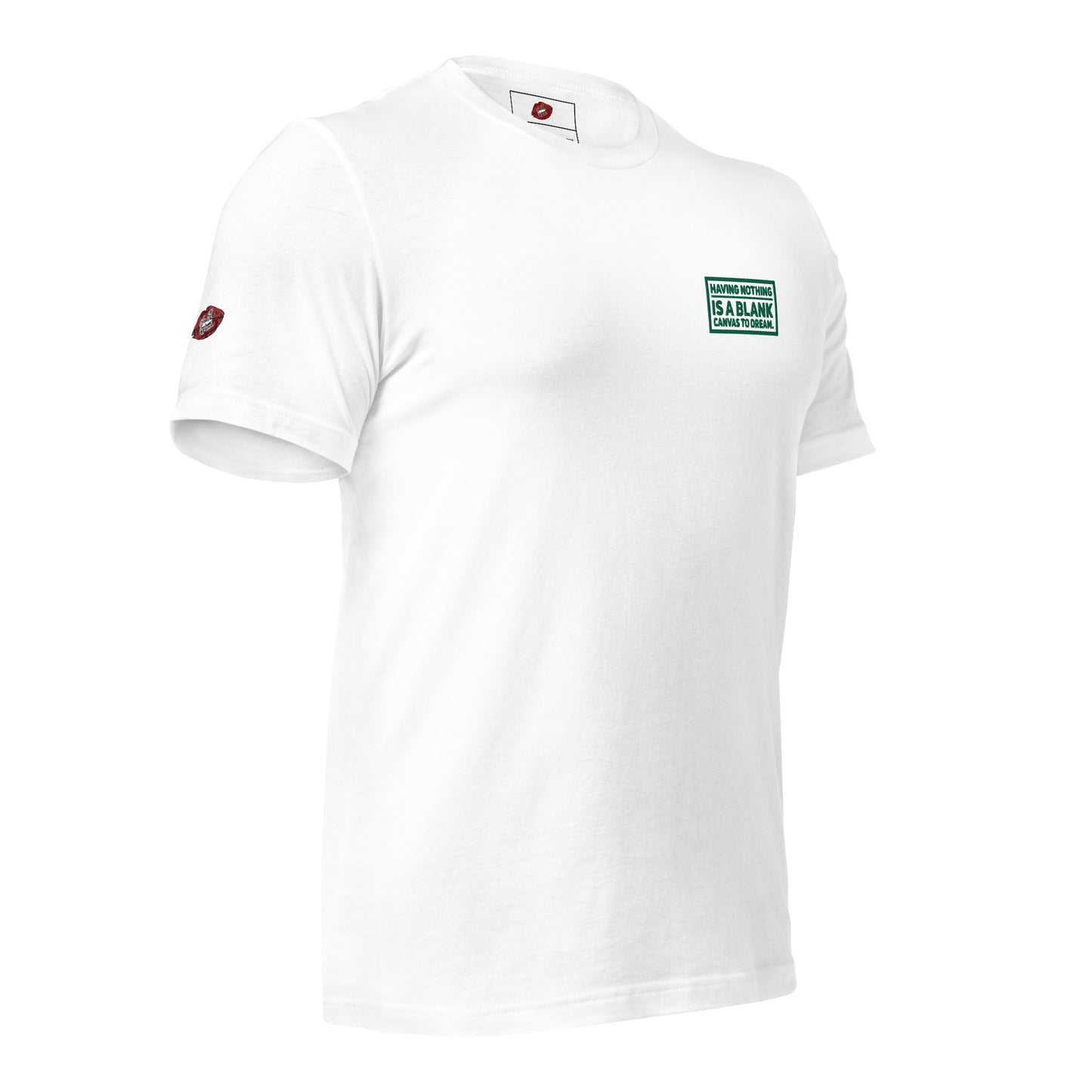 Blank Canvas (Green) Embroidered Unisex Staple T-shirt