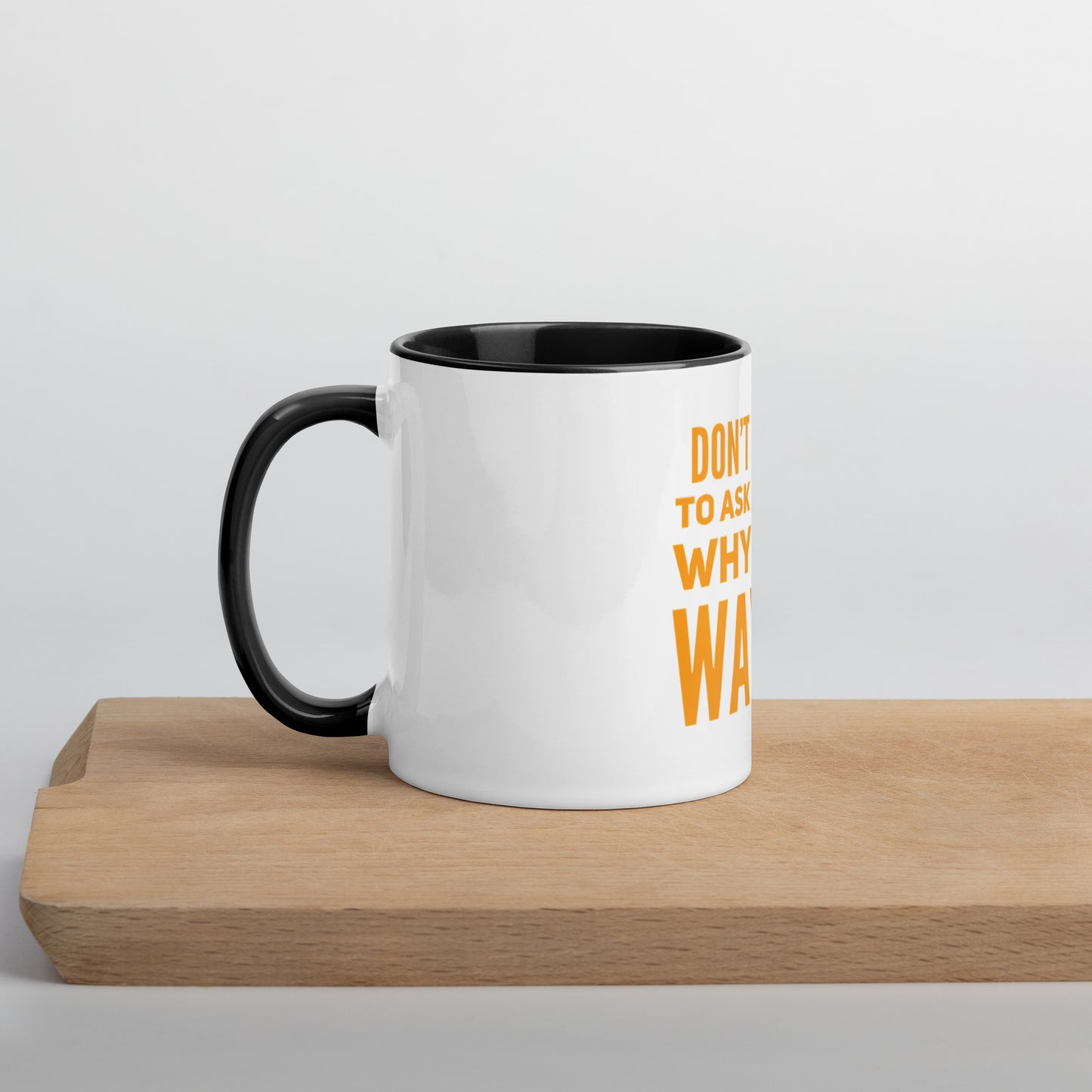 Ask Yourself #2 Mug With Color Inside
