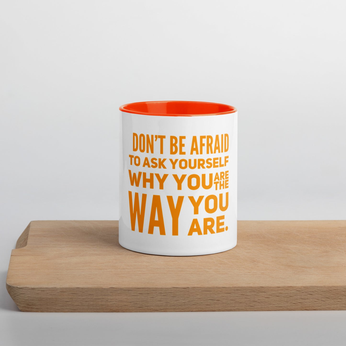 Ask Yourself #2 Mug With Color Inside