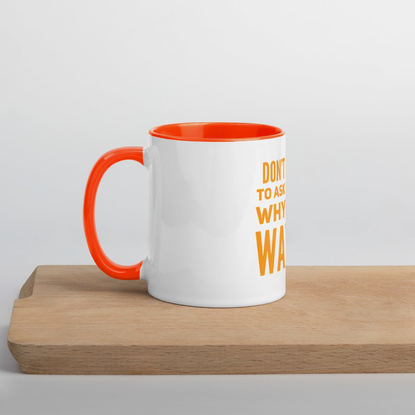 Ask Yourself #2 Mug With Color Inside