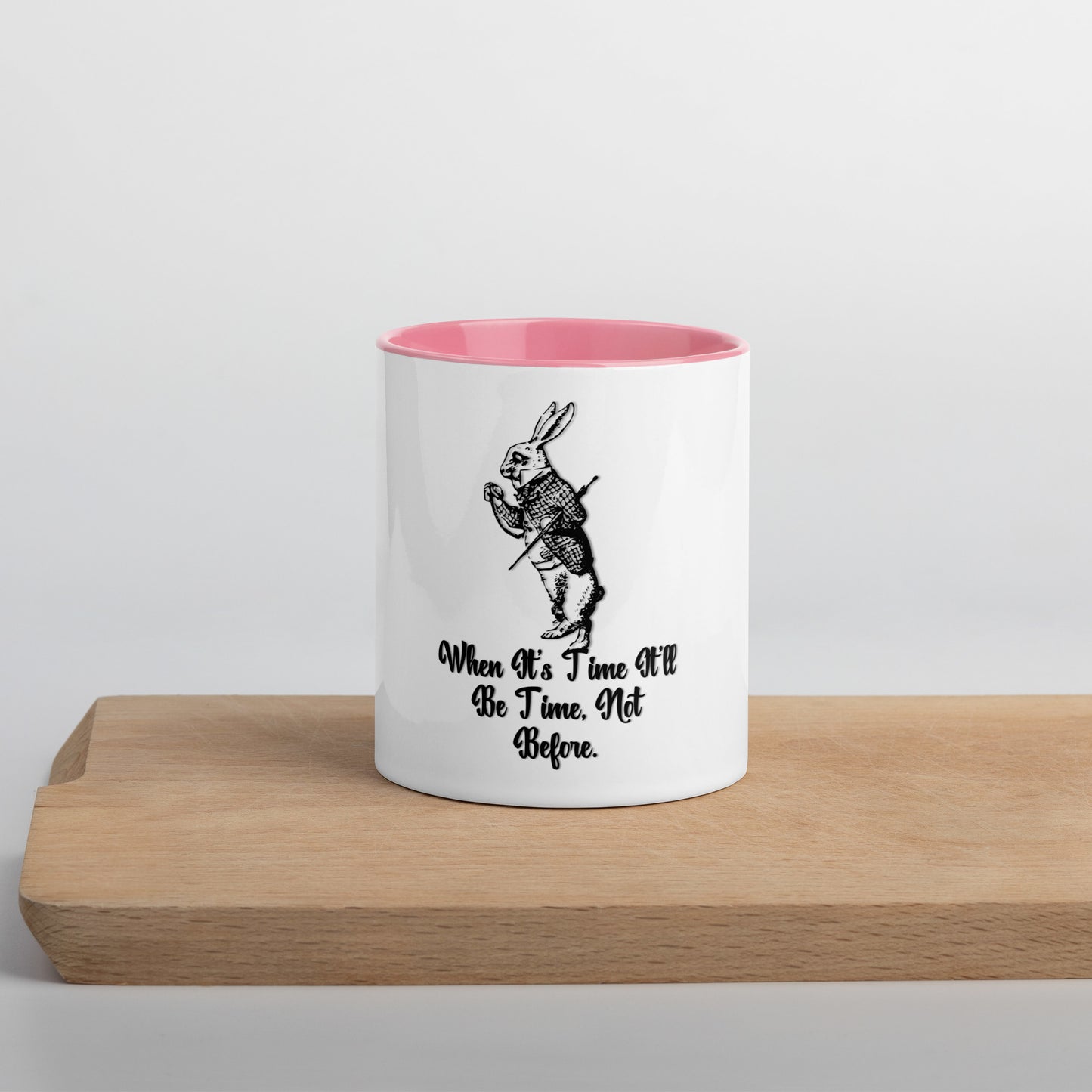 Rabbit (Black) Mug With Color Inside