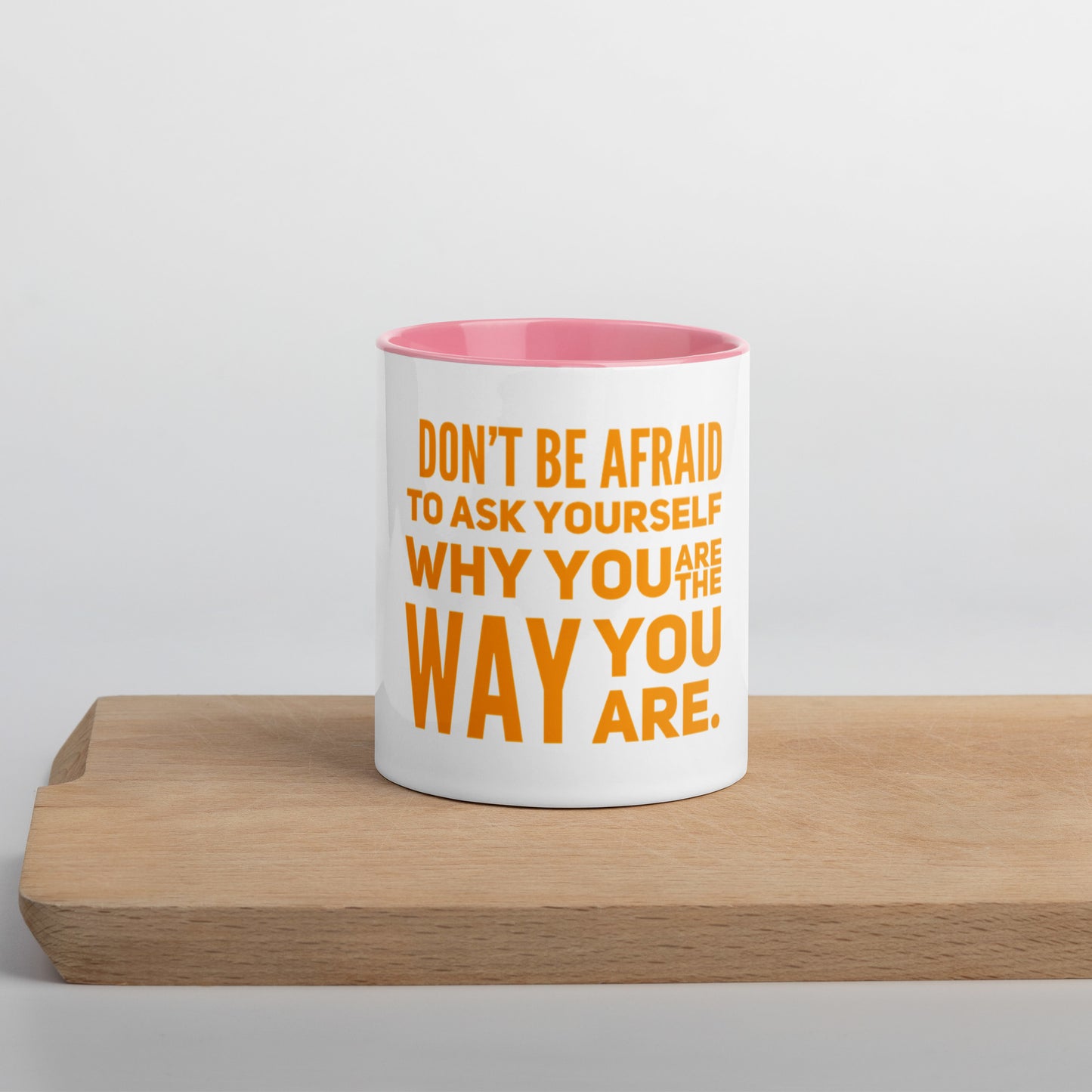 Ask Yourself #2 Mug With Color Inside