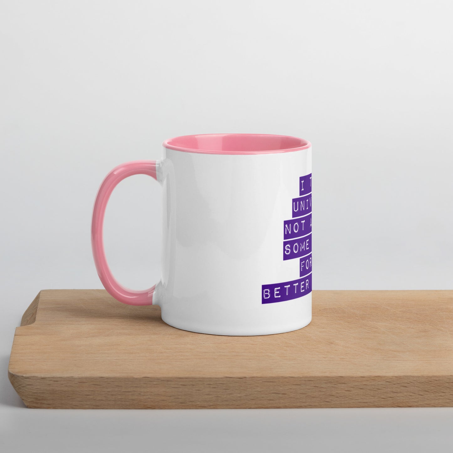 Thank The Universe (Purple) Mug With Color Inside