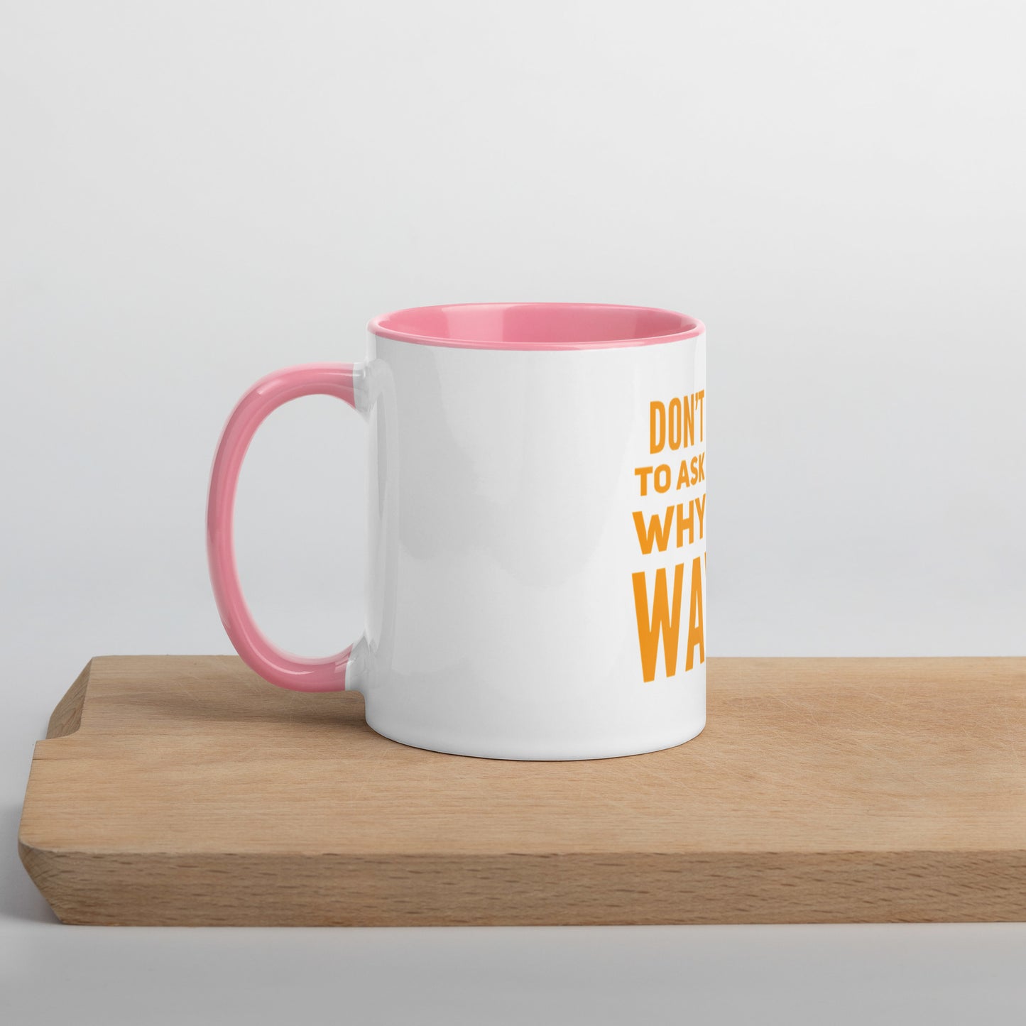 Ask Yourself #2 Mug With Color Inside
