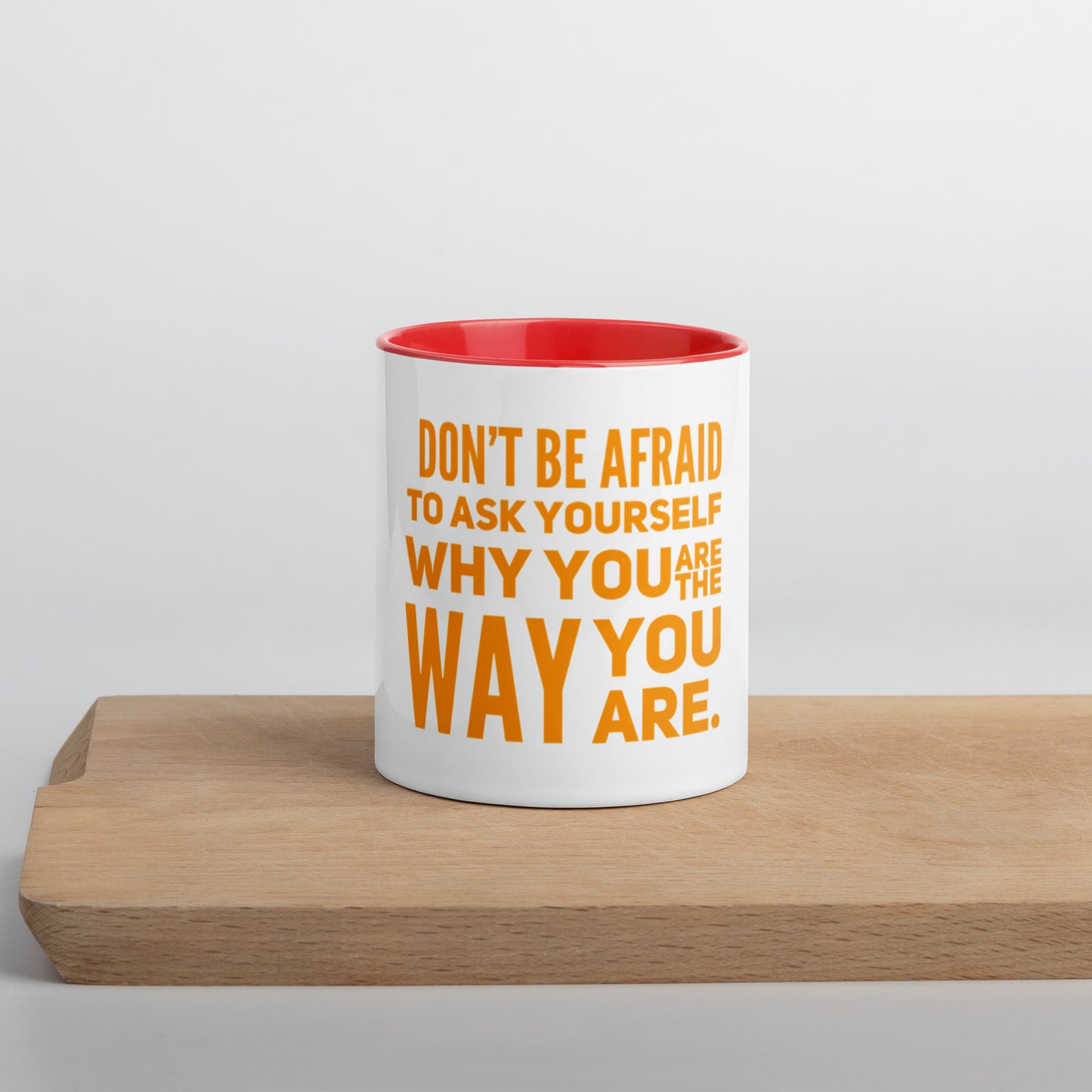 Ask Yourself #2 Mug With Color Inside
