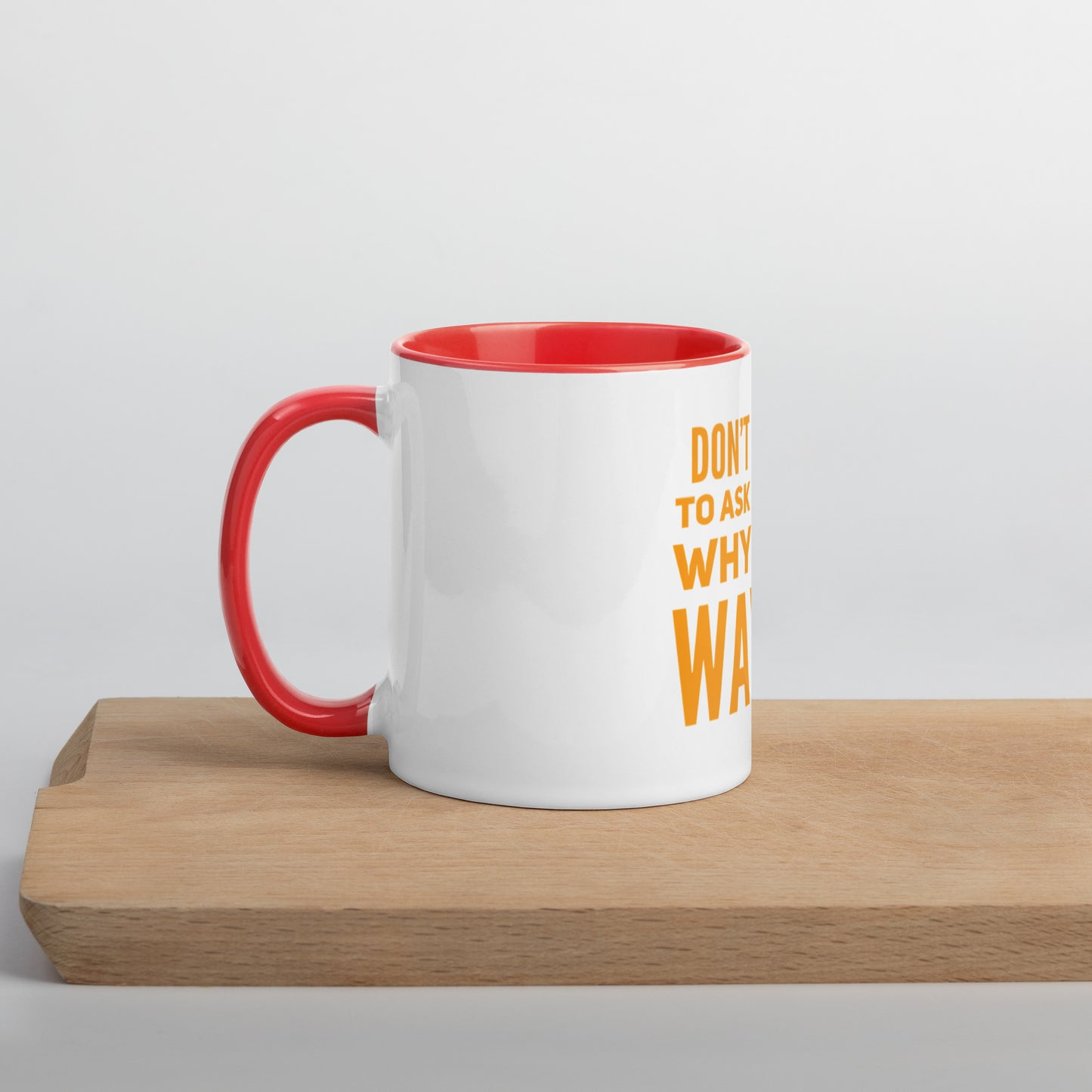 Ask Yourself #2 Mug With Color Inside