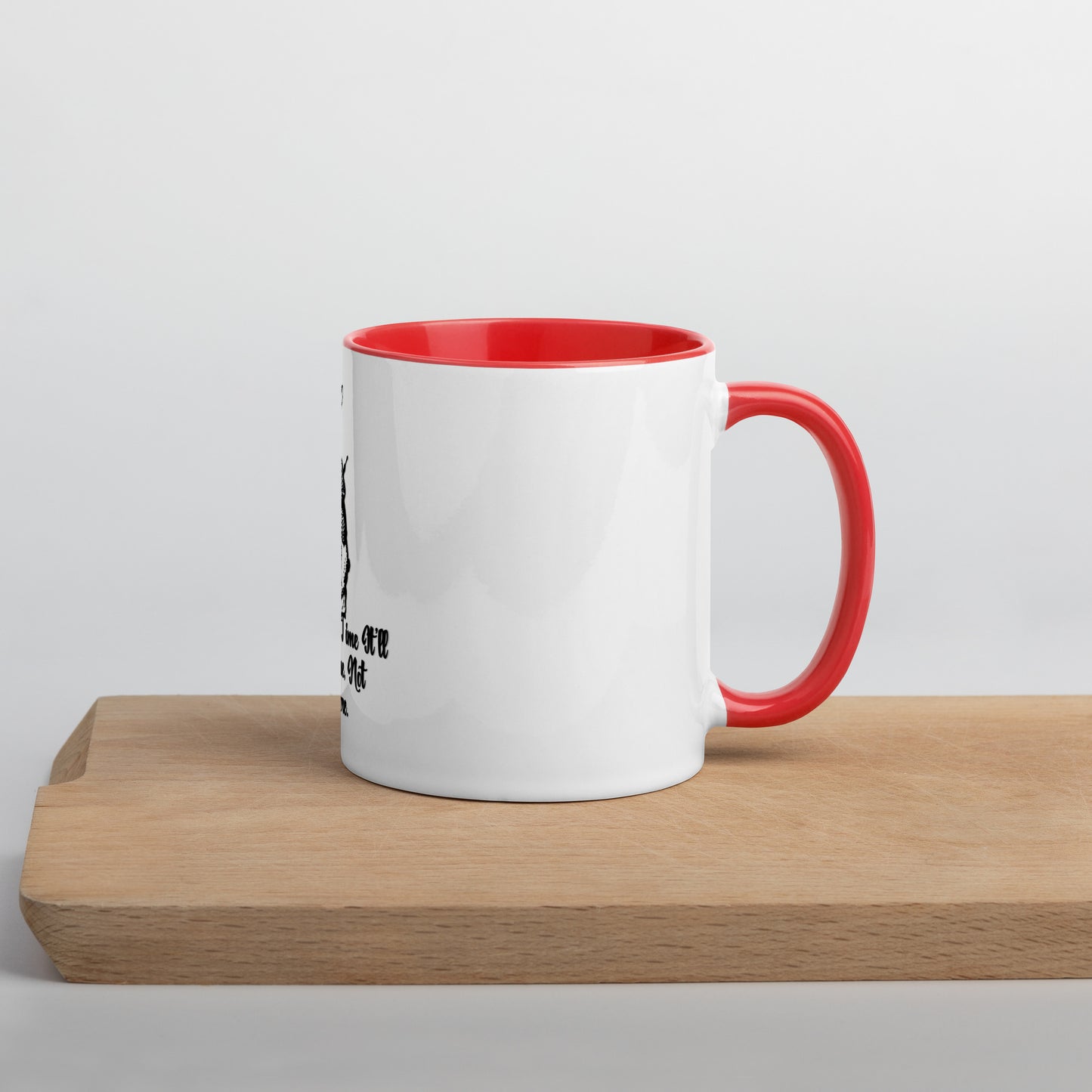 Rabbit (Black) Mug With Color Inside