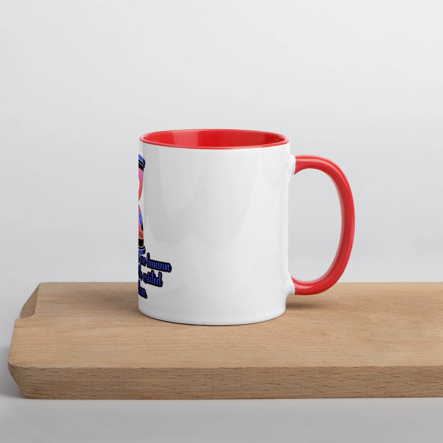 Hourglass Mug With Color Inside