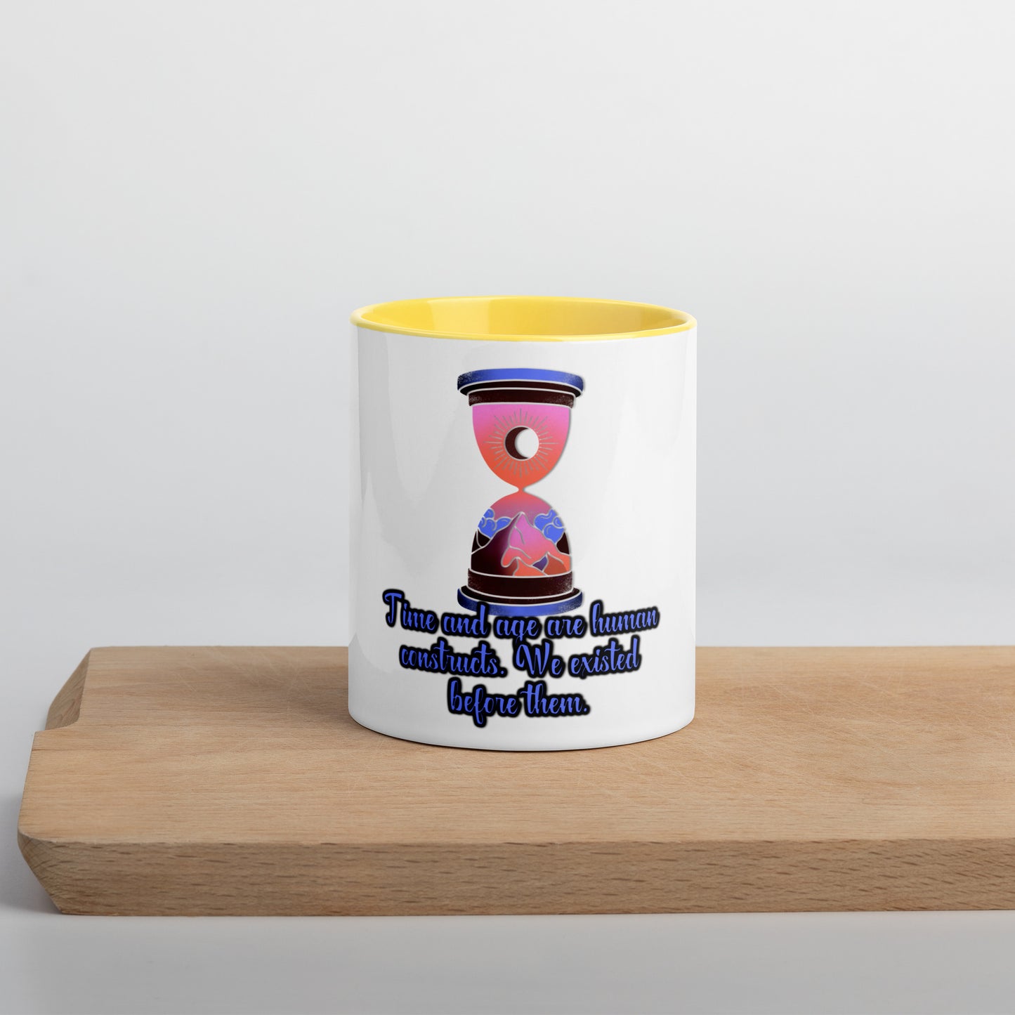 Hourglass Mug With Color Inside