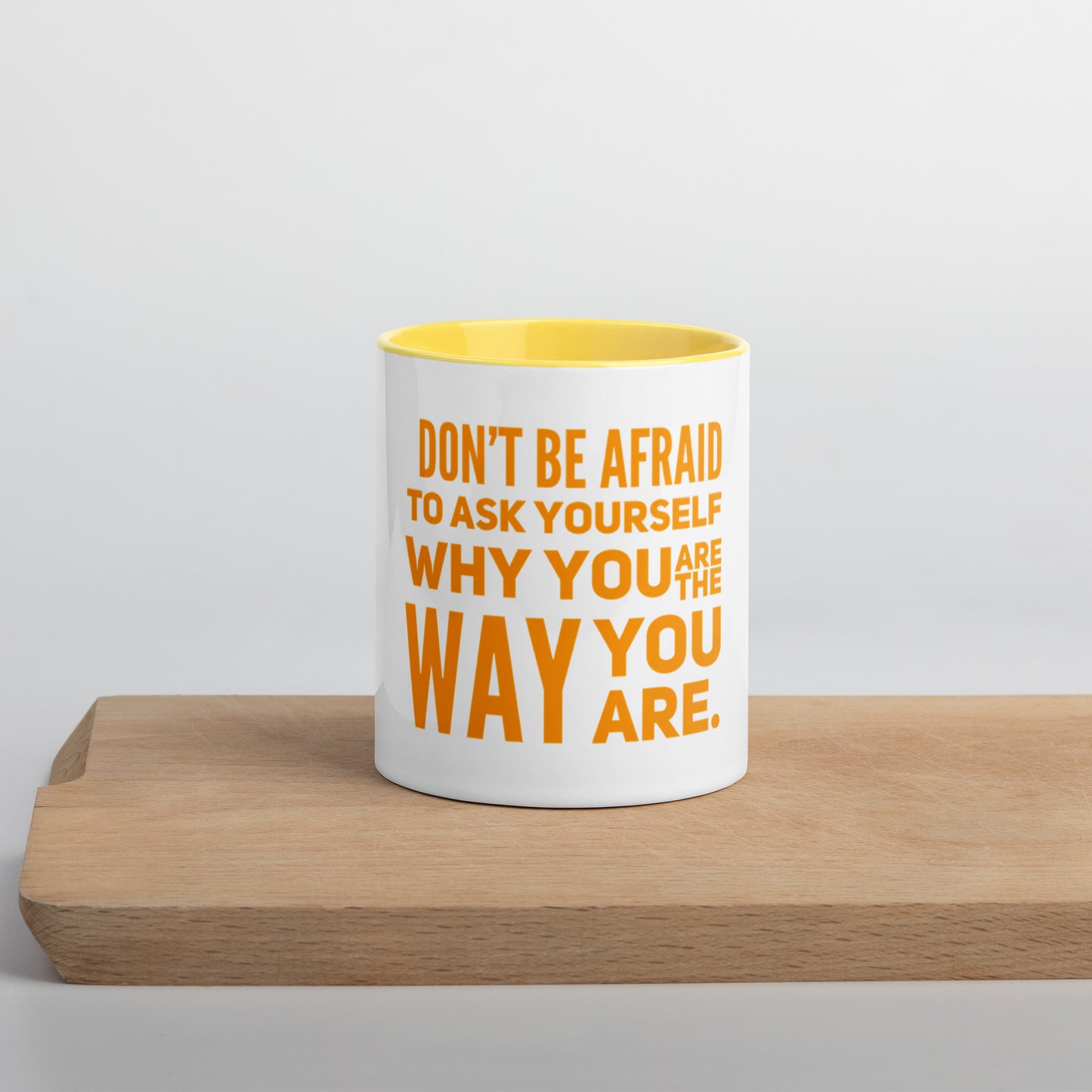 Ask Yourself #2 Mug With Color Inside