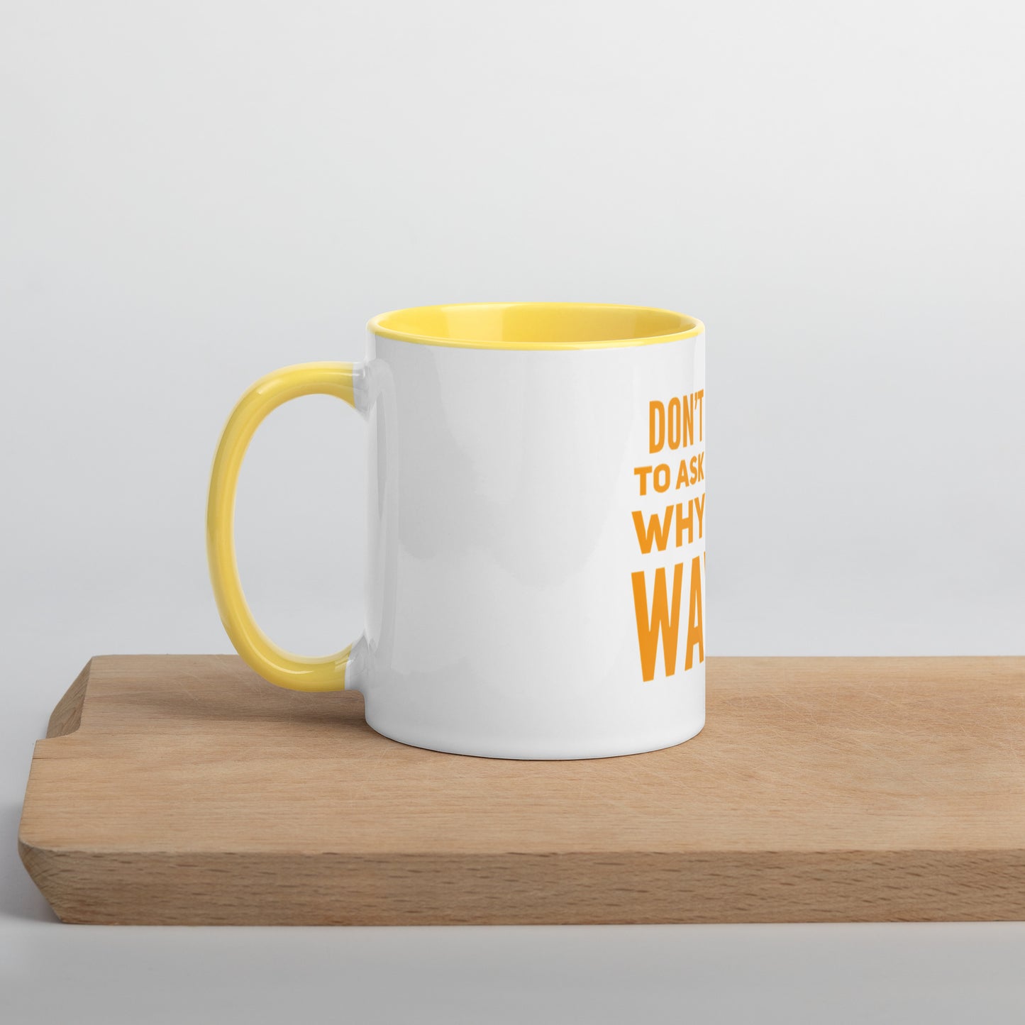 Ask Yourself #2 Mug With Color Inside