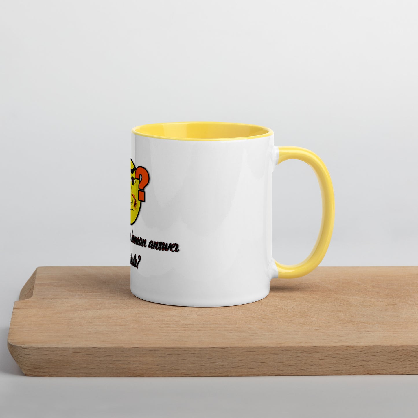 Human Answer #1 Mug With Color Inside