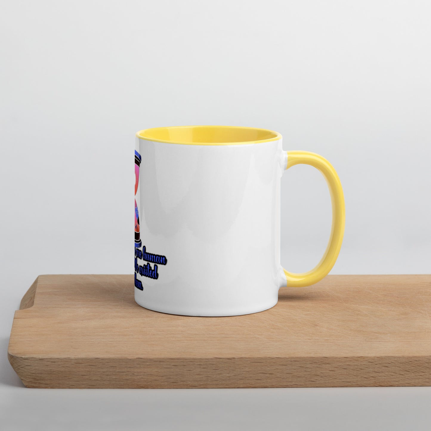 Hourglass Mug With Color Inside