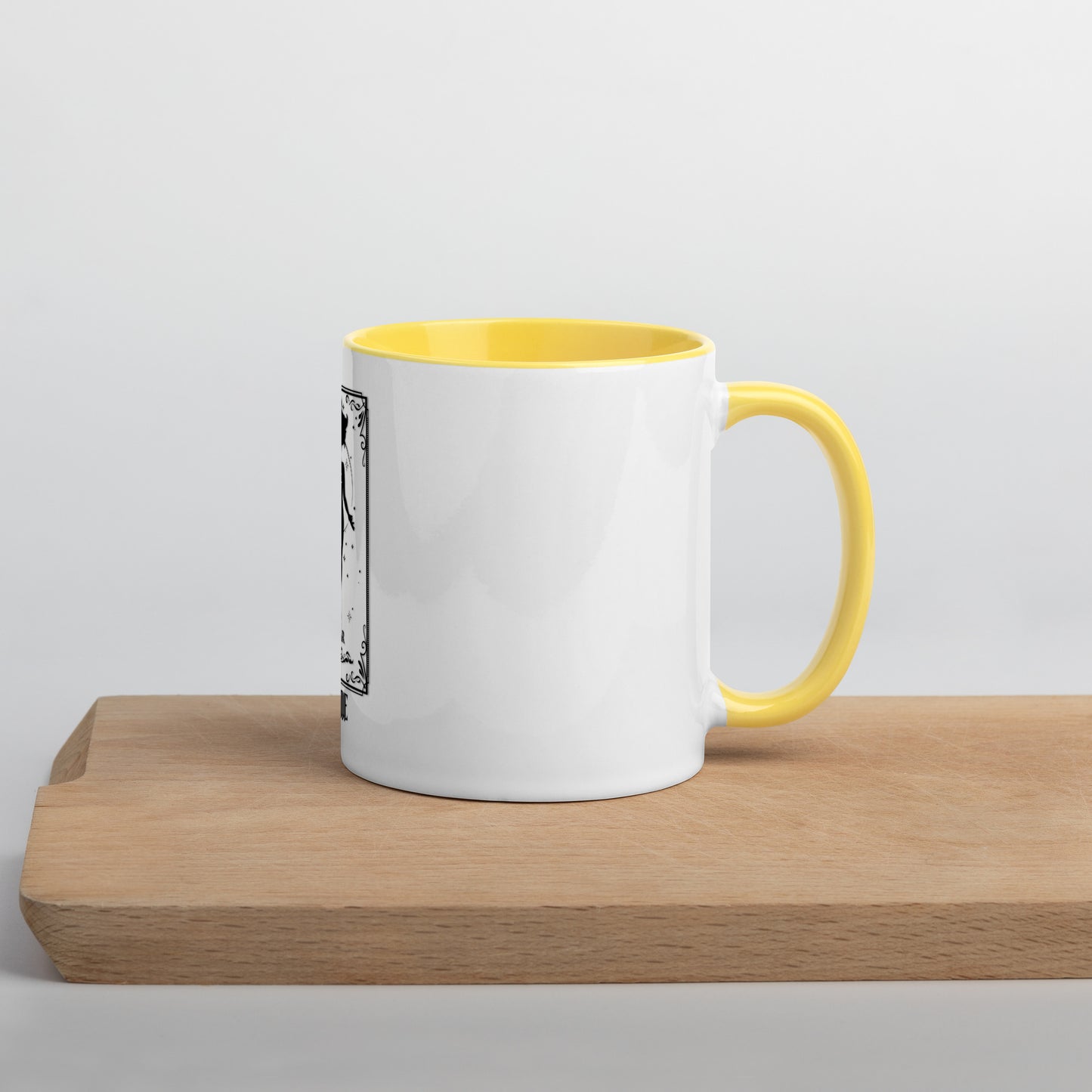 Star (Black) Mug With Color Inside