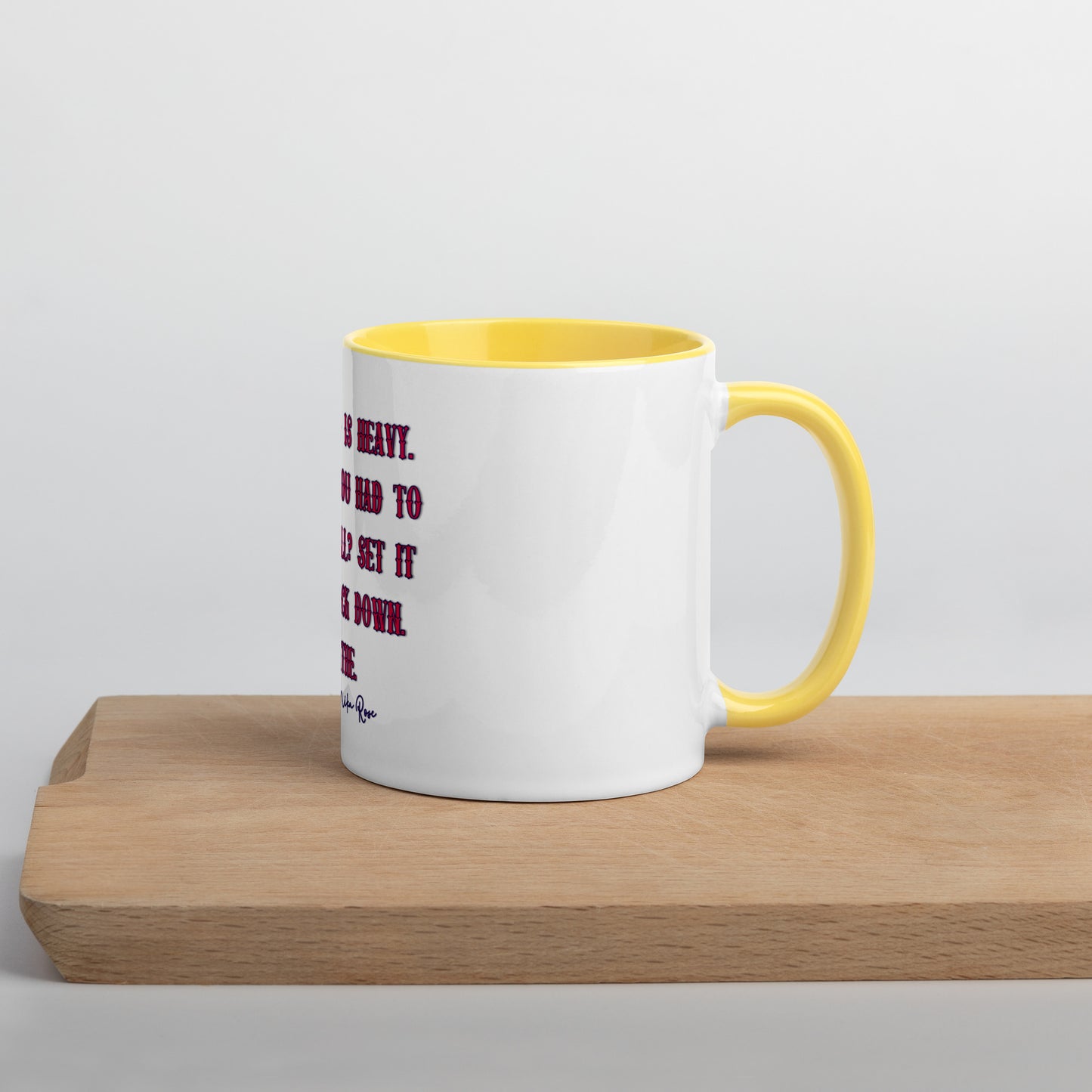 Nika's Prose Mug With Color Inside