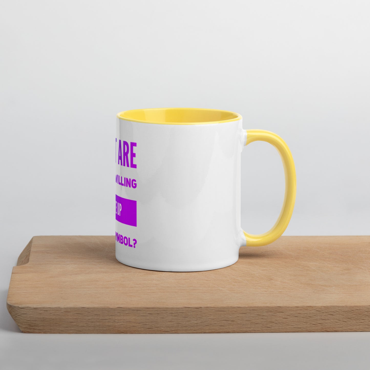 To Be A Symbol #2 Mug With Color Inside