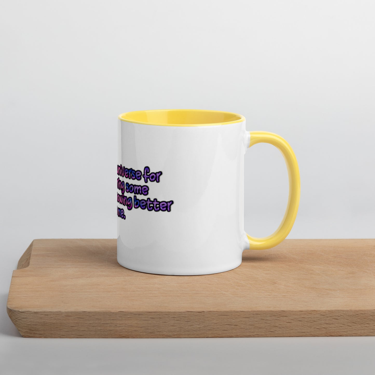 Thank The Universe #1 Mug With Color Inside