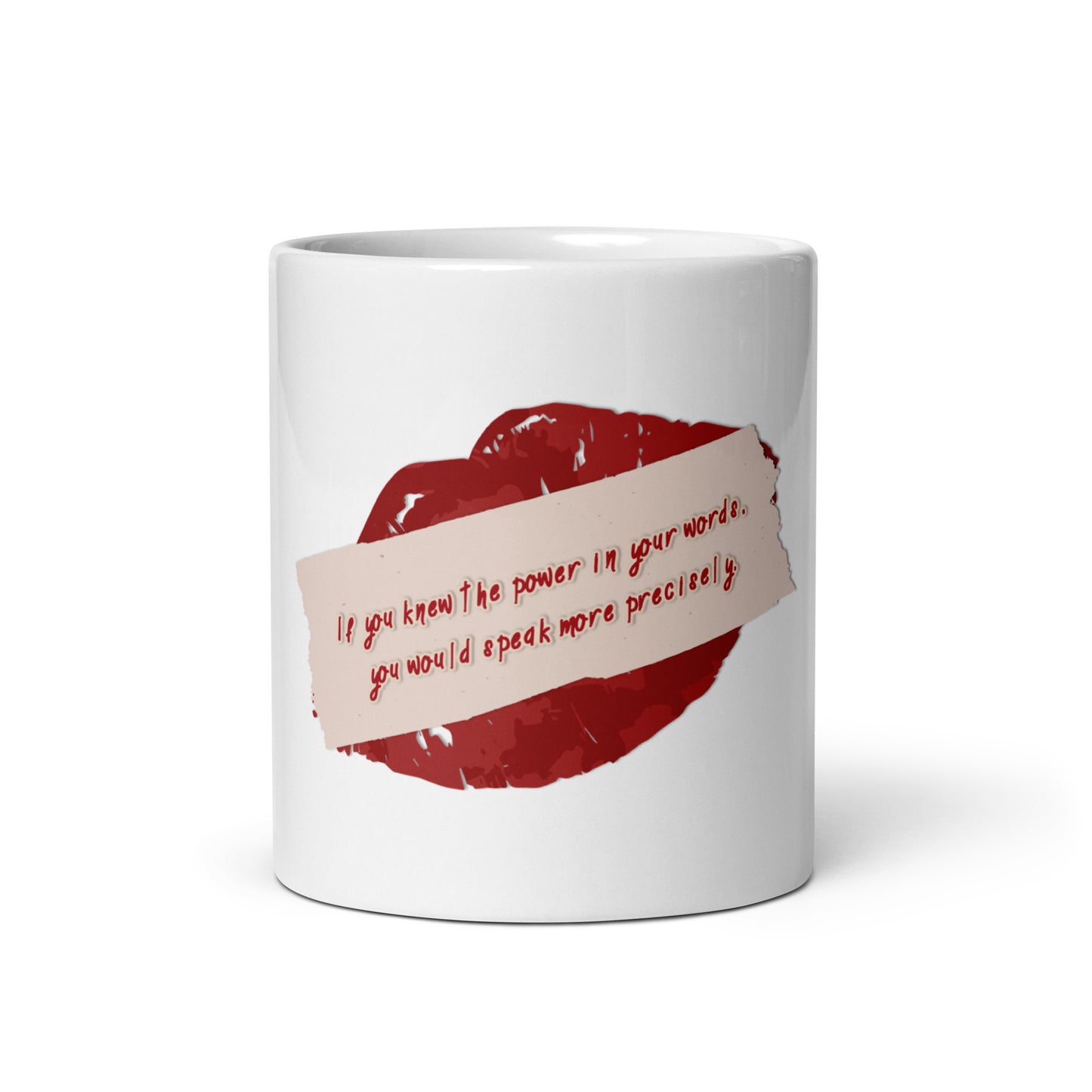 Preciseness White Glossy Mug