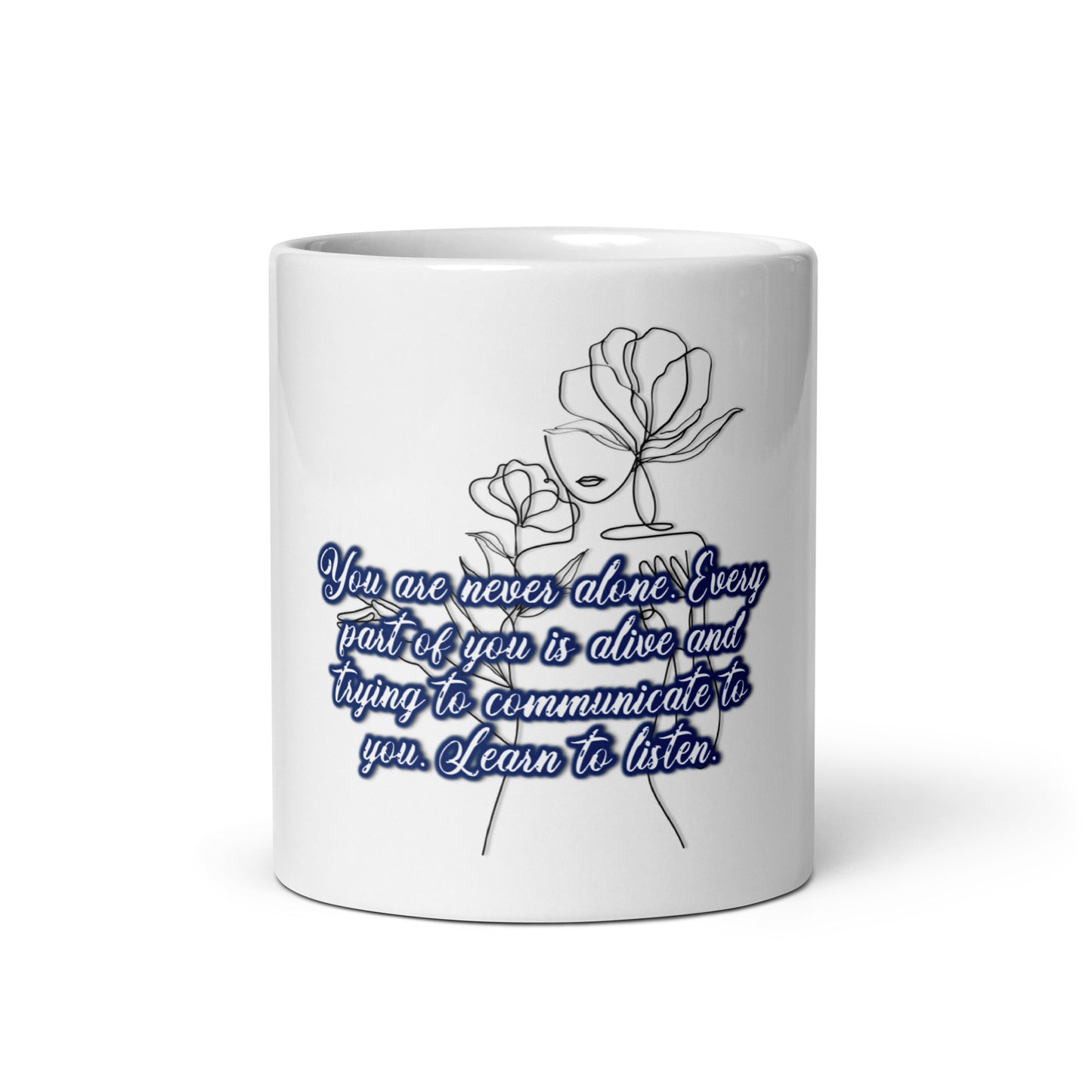 Learn To Listen #2 White Glossy Mug
