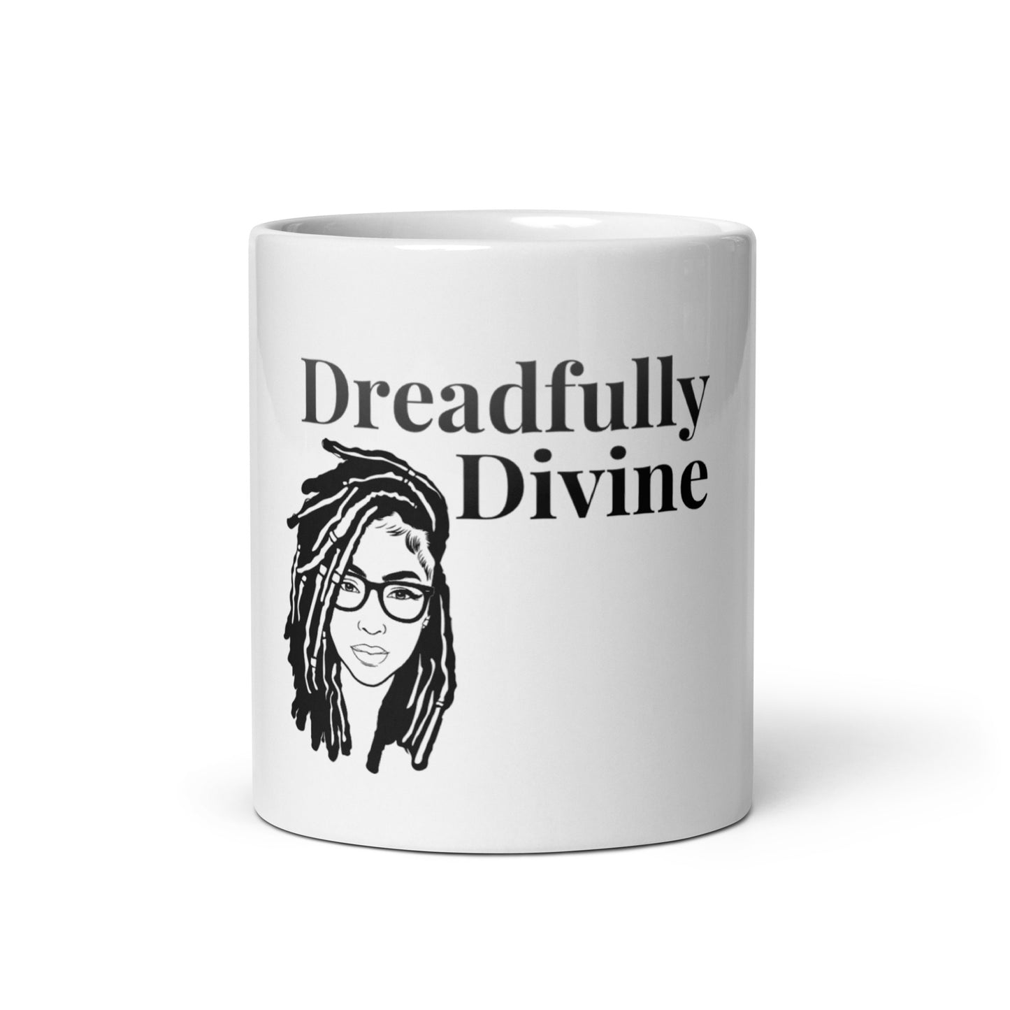 DD Woman (Black) White Glossy Mug