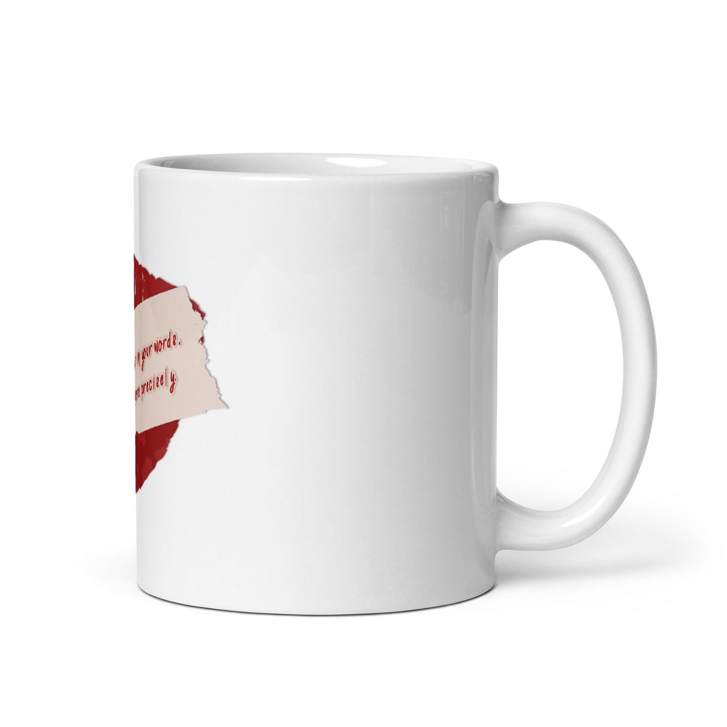 Preciseness White Glossy Mug