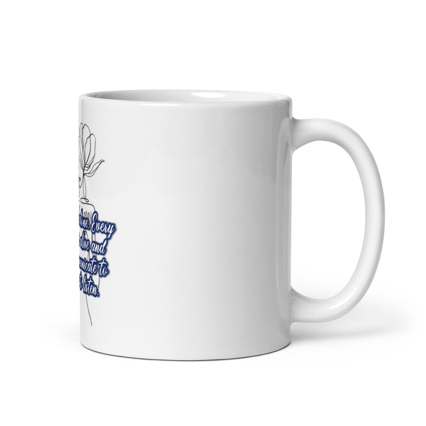 Learn To Listen #2 White Glossy Mug