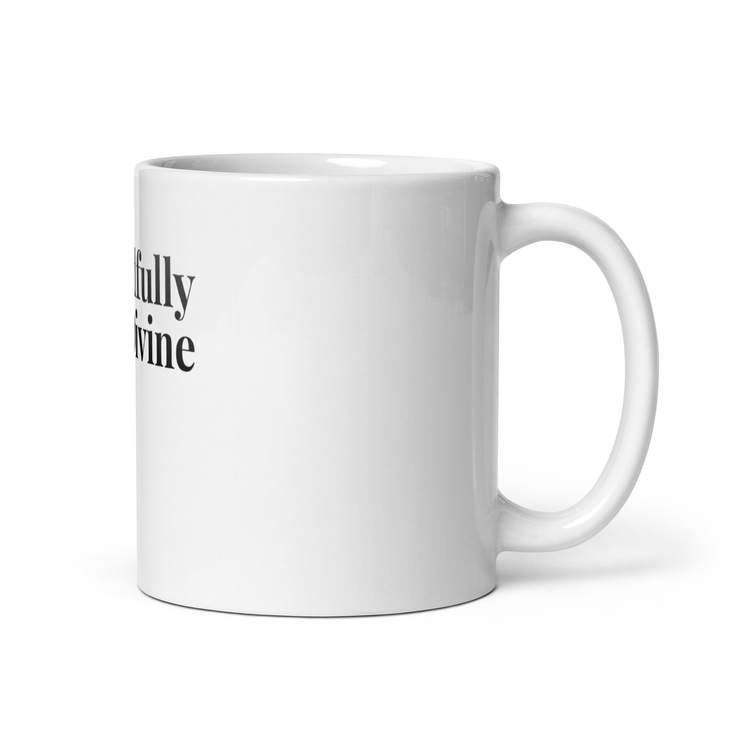DD Woman (Black) White Glossy Mug