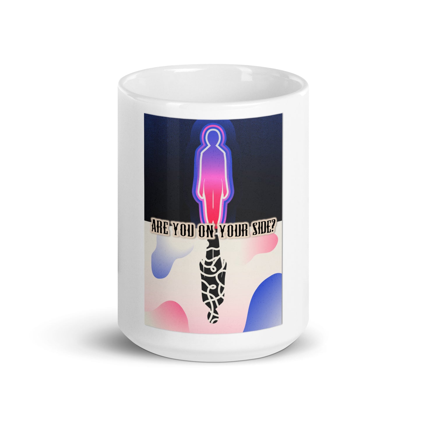 Self-Protection White Glossy Mug