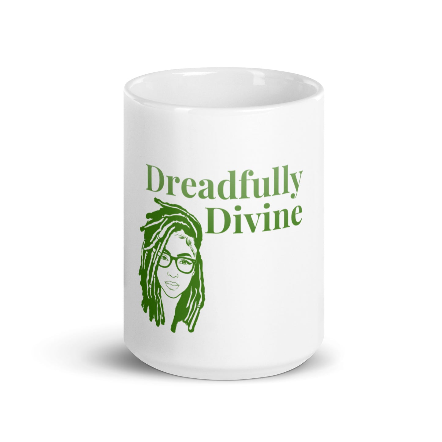 DD Woman (Green) White Glossy Mug