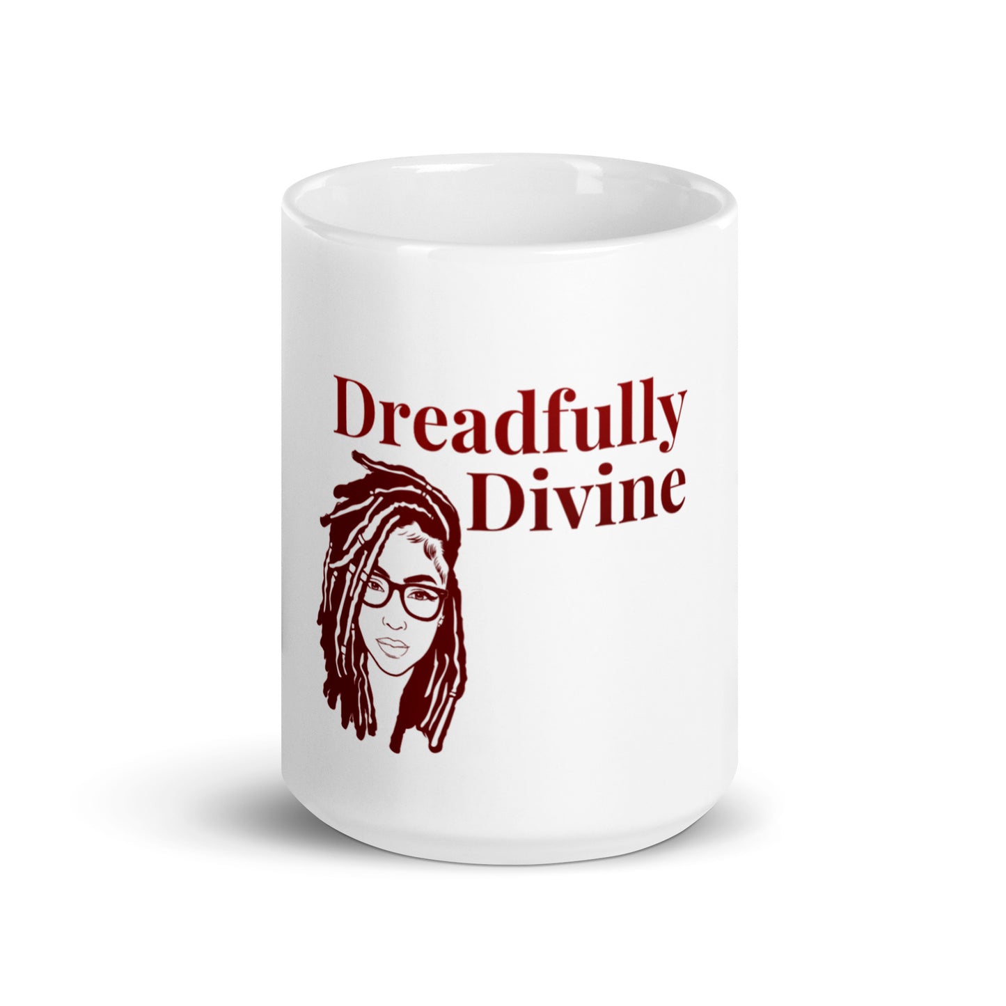 DD Woman (Maroon) White Glossy Mug
