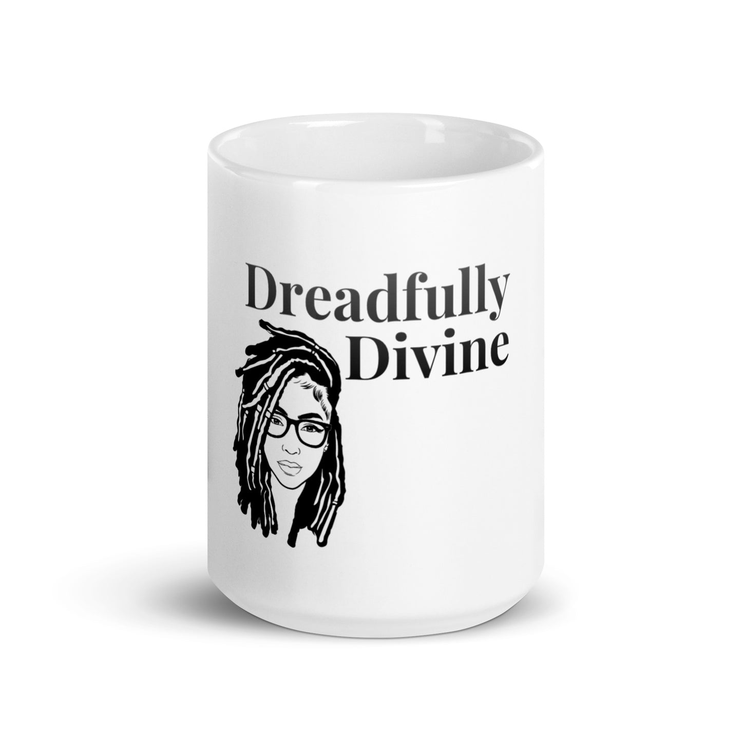 DD Woman (Black) White Glossy Mug