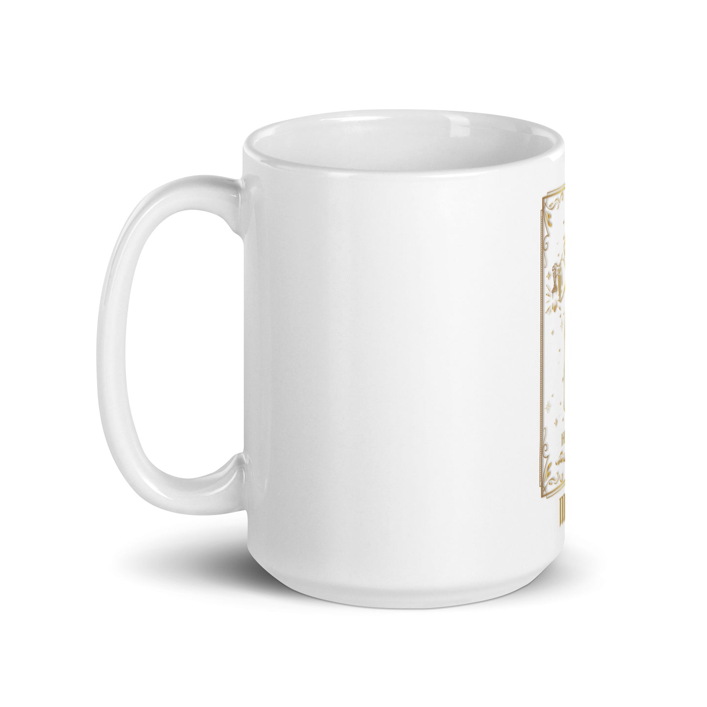 Hermit (Gold) White Glossy Mug